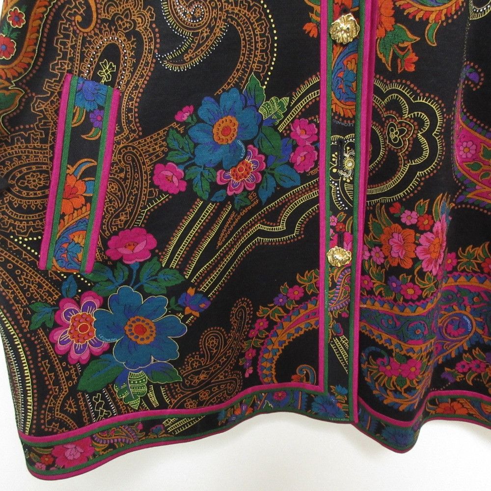 Other Other LEONARD Silk Collarless Jacket Others Outerwear DUTY FREE for USA Size ONE SIZE - 7 Thumbnail