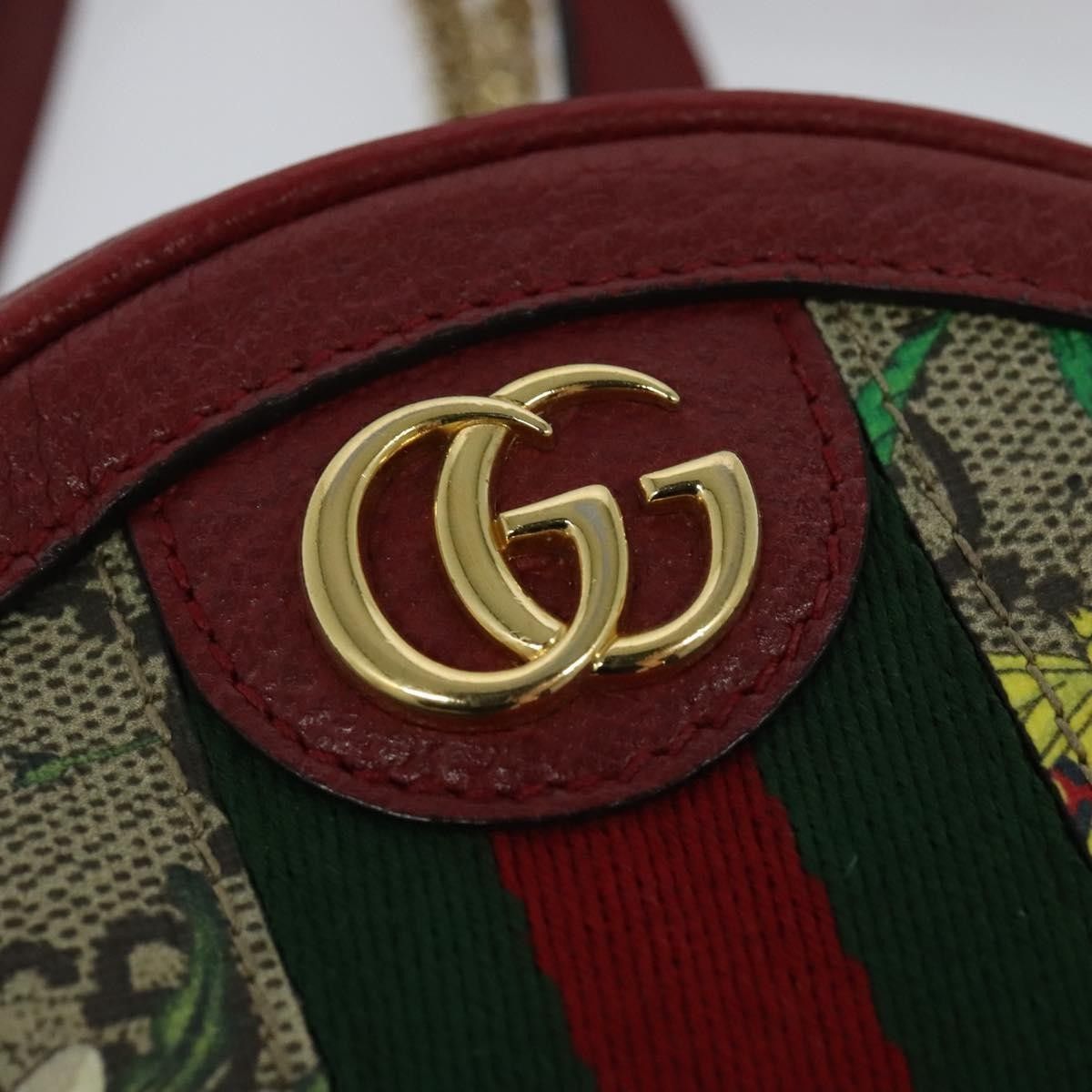 Gucci Gucci Ophidia Round Backpack Flora GG Coated Canvas Size ONE SIZE - 13 Thumbnail