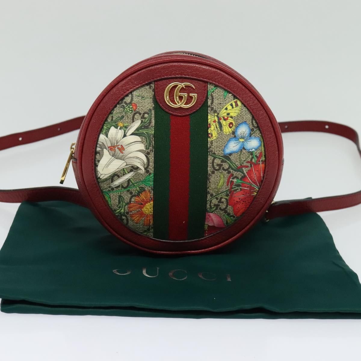Gucci Gucci Ophidia Round Backpack Flora GG Coated Canvas Size ONE SIZE - 14 Thumbnail