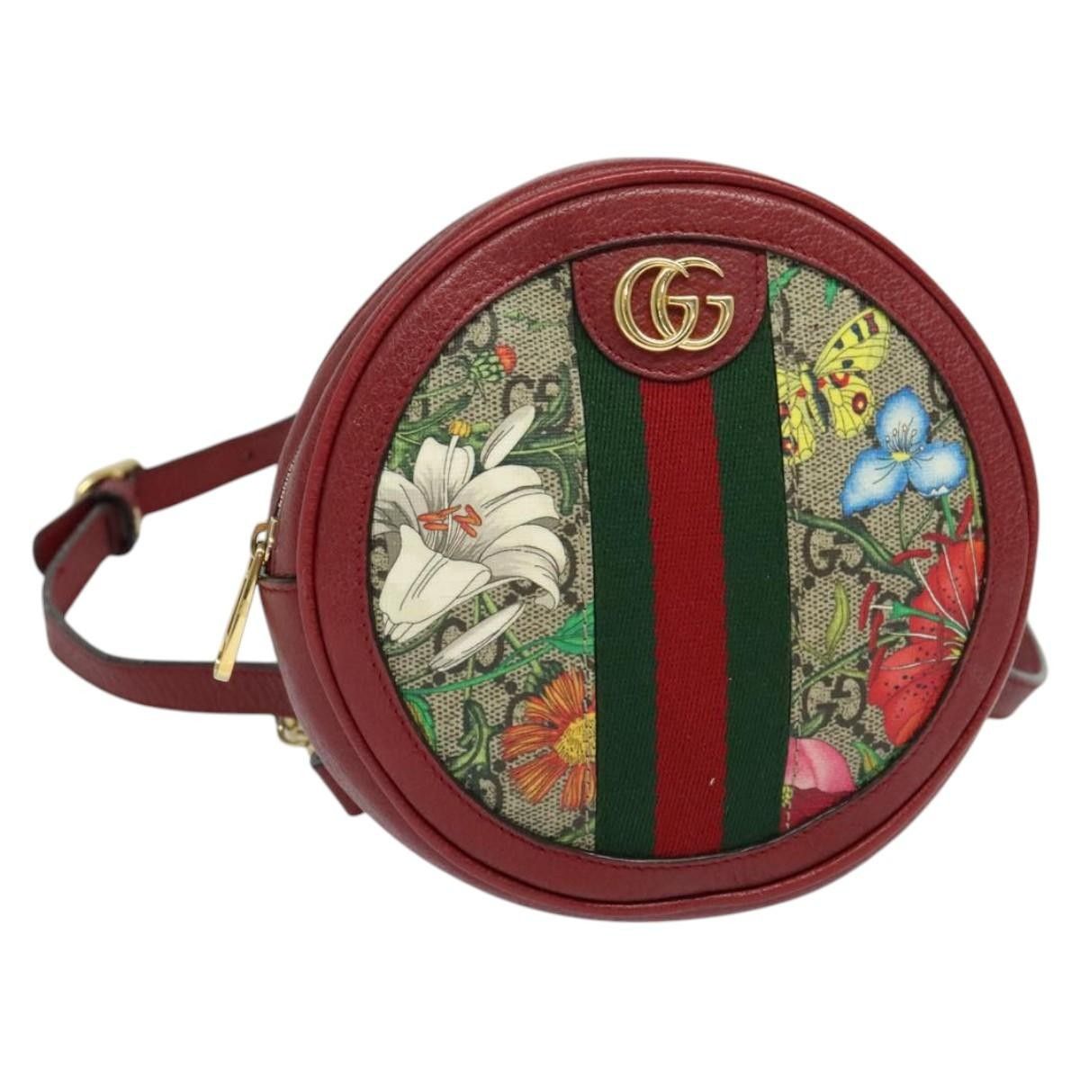 Gucci Gucci Ophidia Round Backpack Flora GG Coated Canvas Size ONE SIZE - 19 Thumbnail