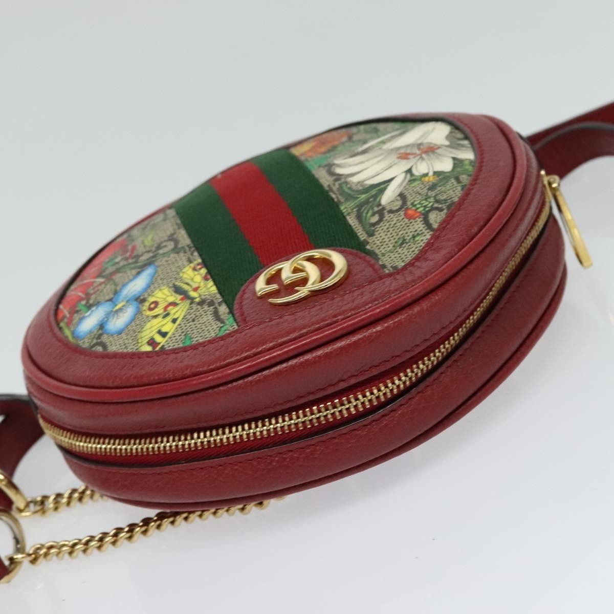Gucci Gucci Ophidia Round Backpack Flora GG Coated Canvas Size ONE SIZE - 16 Thumbnail