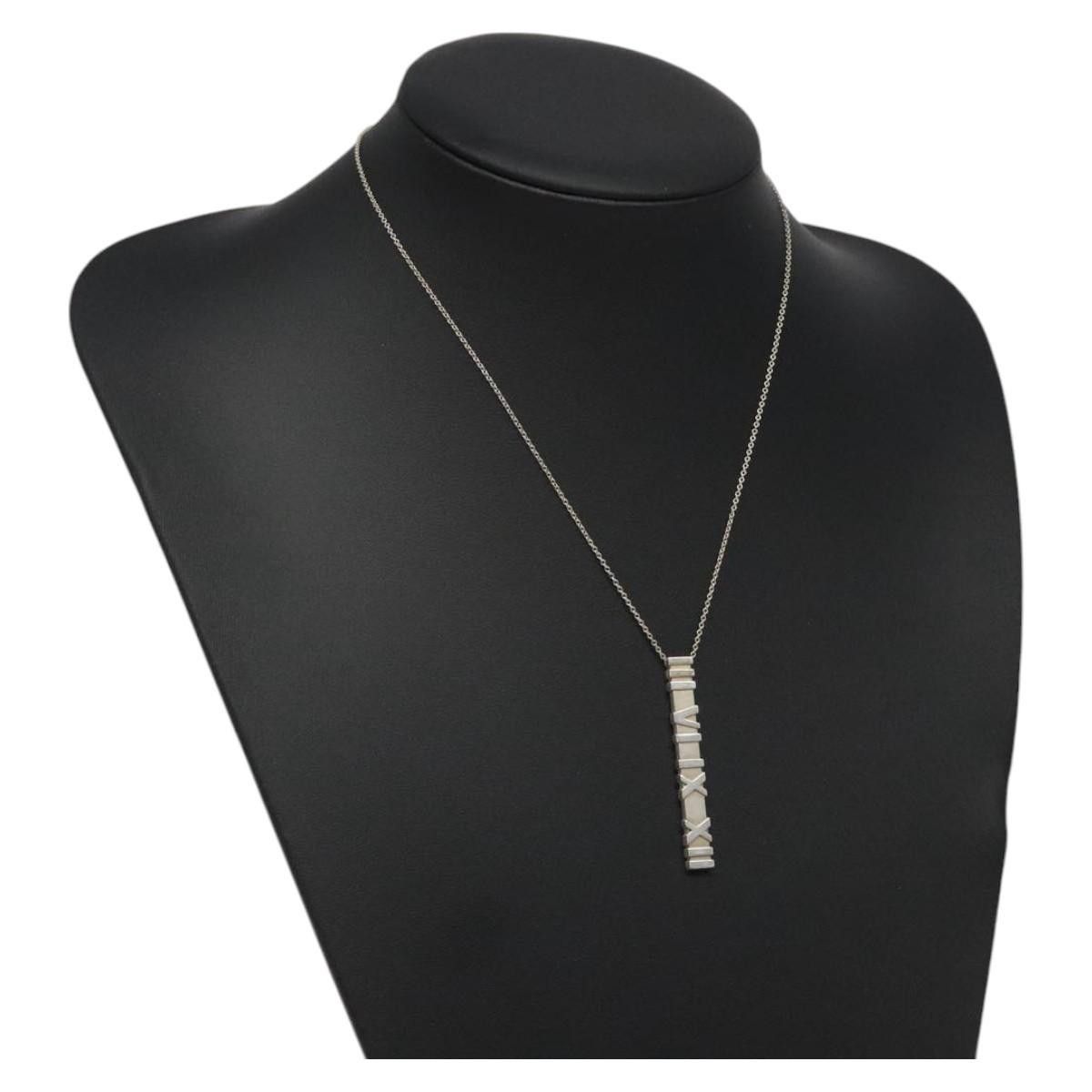 Tiffany & Co. Tiffany & Co. Atlas Bar Pendant Necklace Silver 925 Size ONE SIZE - 8 Thumbnail