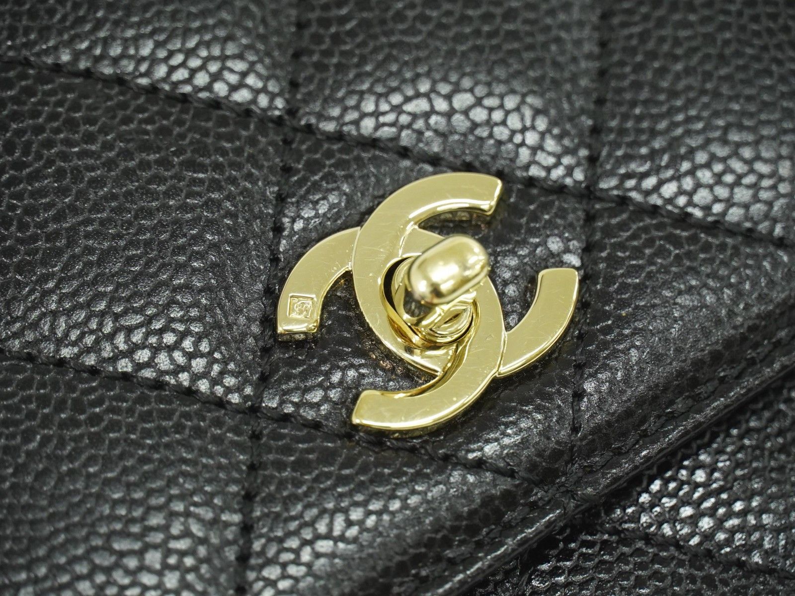 Chanel Chanel Coco Top Handle Bag Quilted Caviar Size ONE SIZE - 8 Thumbnail