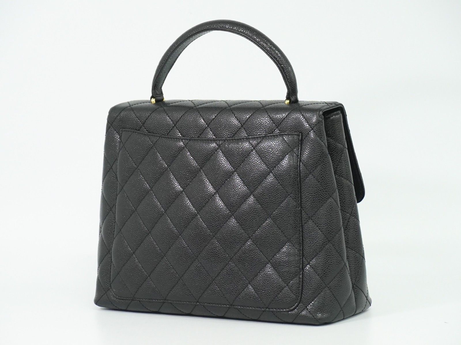 Chanel Chanel Coco Top Handle Bag Quilted Caviar Size ONE SIZE - 2 Thumbnail
