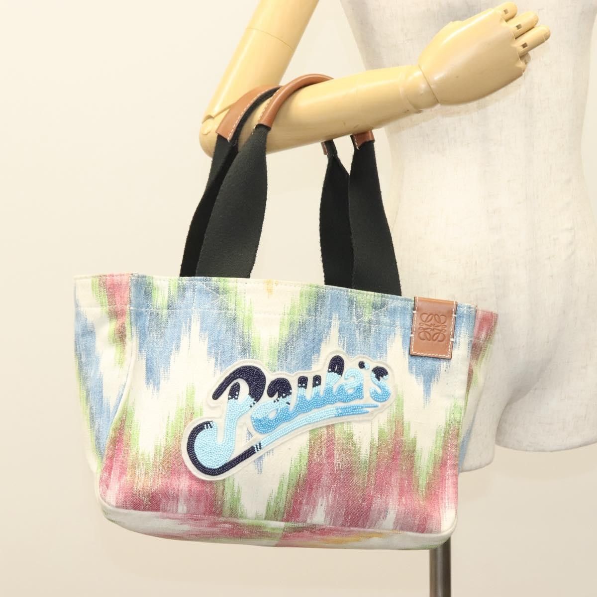 Loewe Loewe Paula's Ibiza Tote Embellished Printed Canvas Size ONE SIZE - 13 Thumbnail