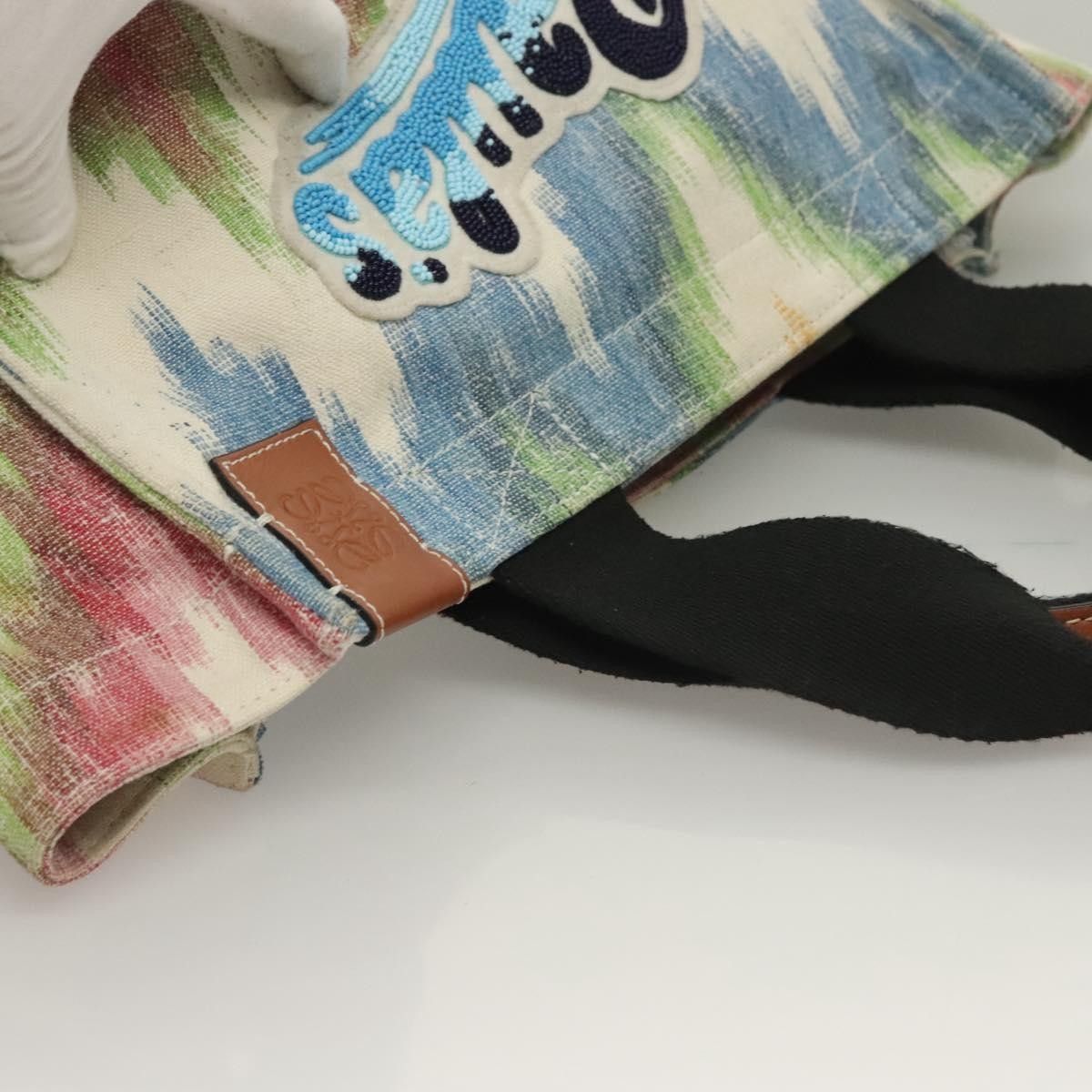 Loewe Loewe Paula's Ibiza Tote Embellished Printed Canvas Size ONE SIZE - 15 Thumbnail
