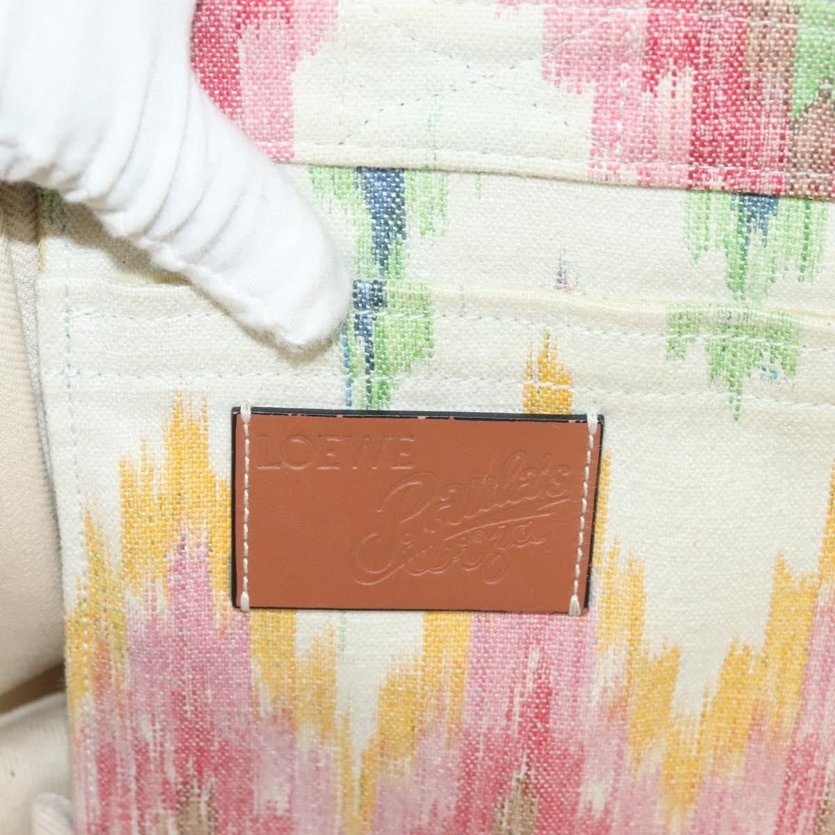 Loewe Loewe Paula's Ibiza Tote Embellished Printed Canvas Size ONE SIZE - 6 Thumbnail