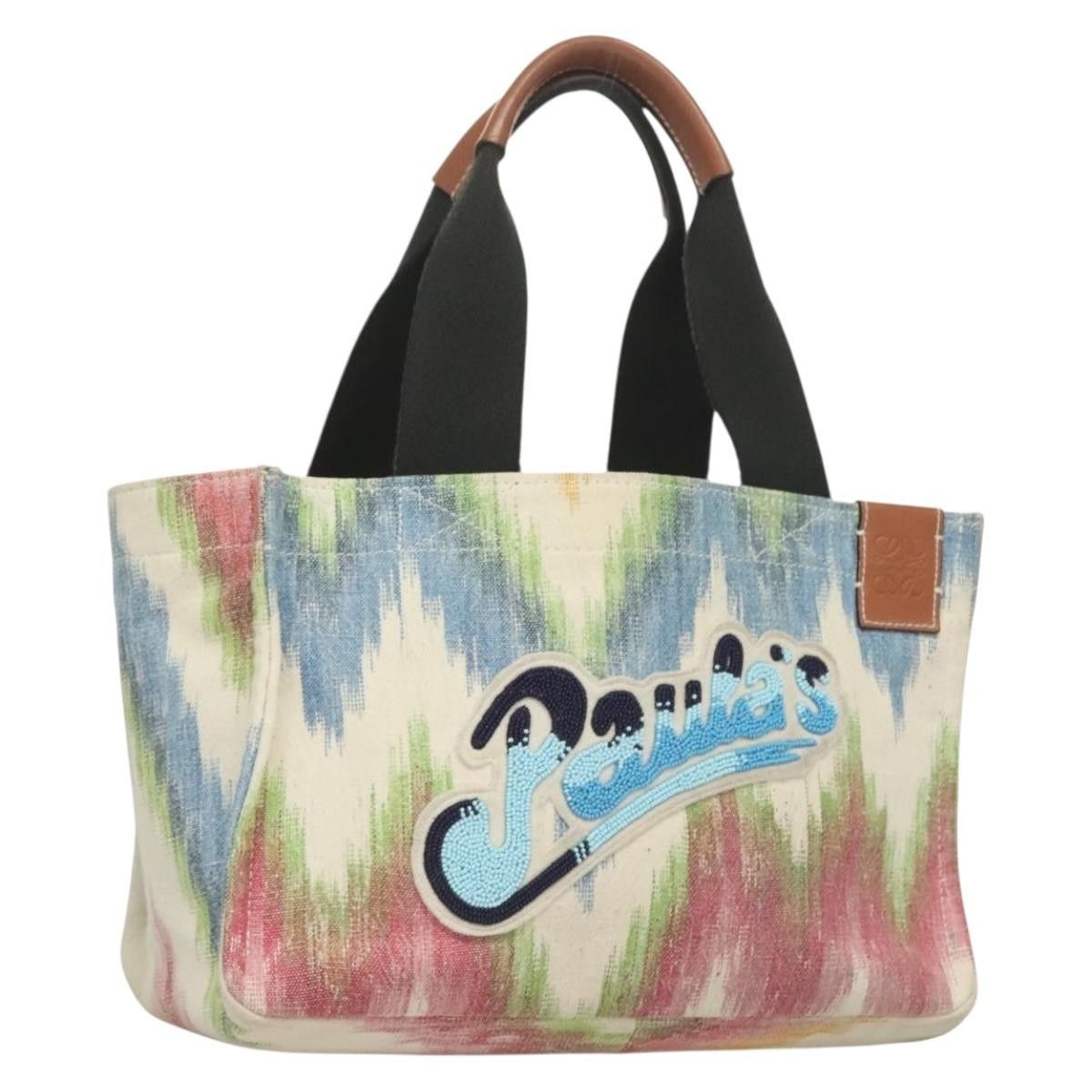 Loewe Loewe Paula's Ibiza Tote Embellished Printed Canvas Size ONE SIZE - 20 Thumbnail
