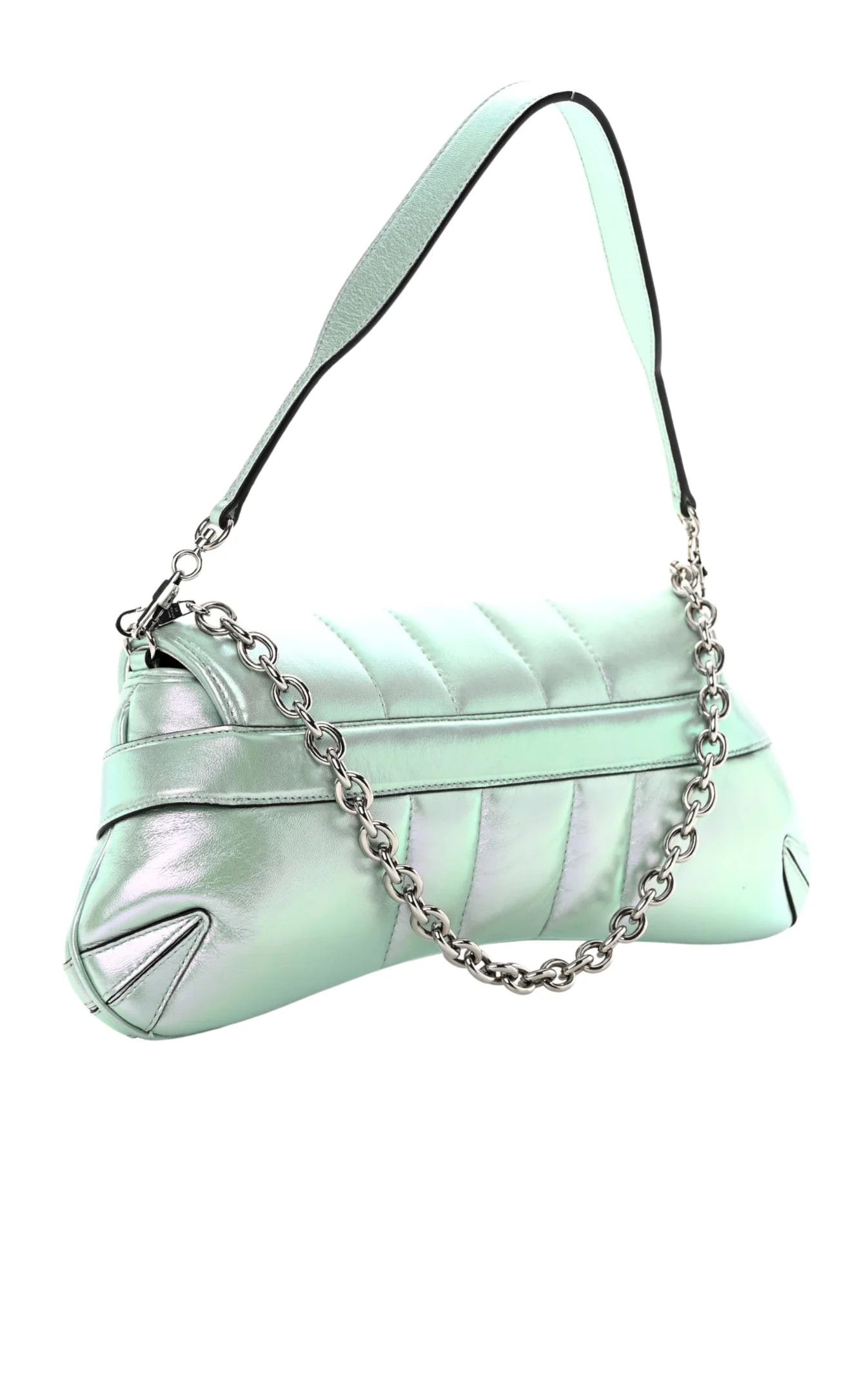 Gucci Gucci Horsebit Chain Shoulder Bag Vertical Quilted Leather Size ONE SIZE - 2 Thumbnail