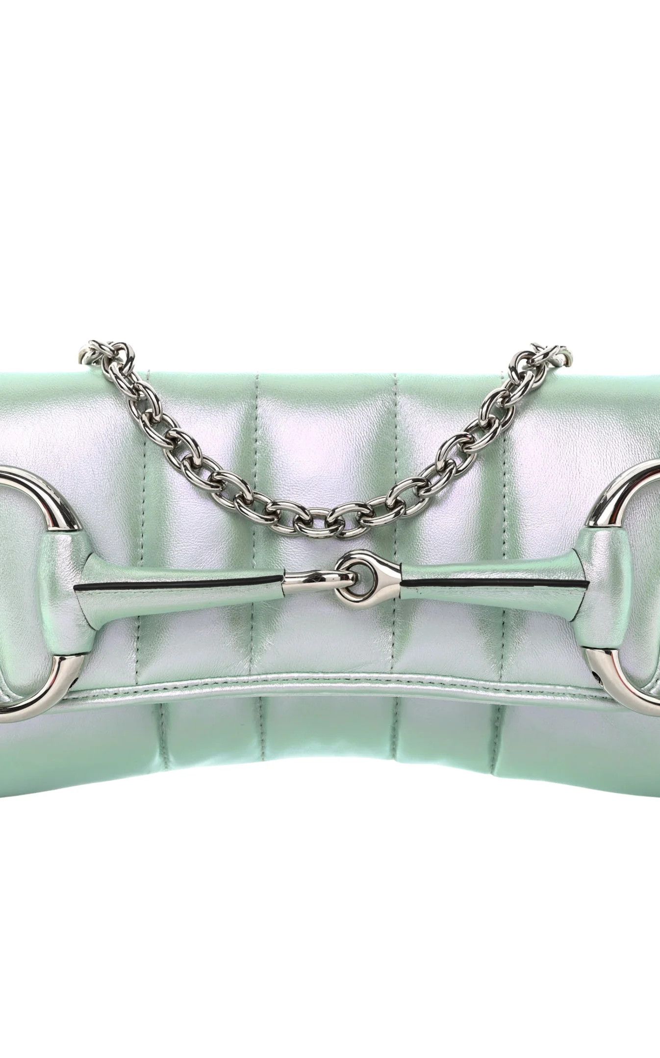 Gucci Gucci Horsebit Chain Shoulder Bag Vertical Quilted Leather Size ONE SIZE - 4 Thumbnail