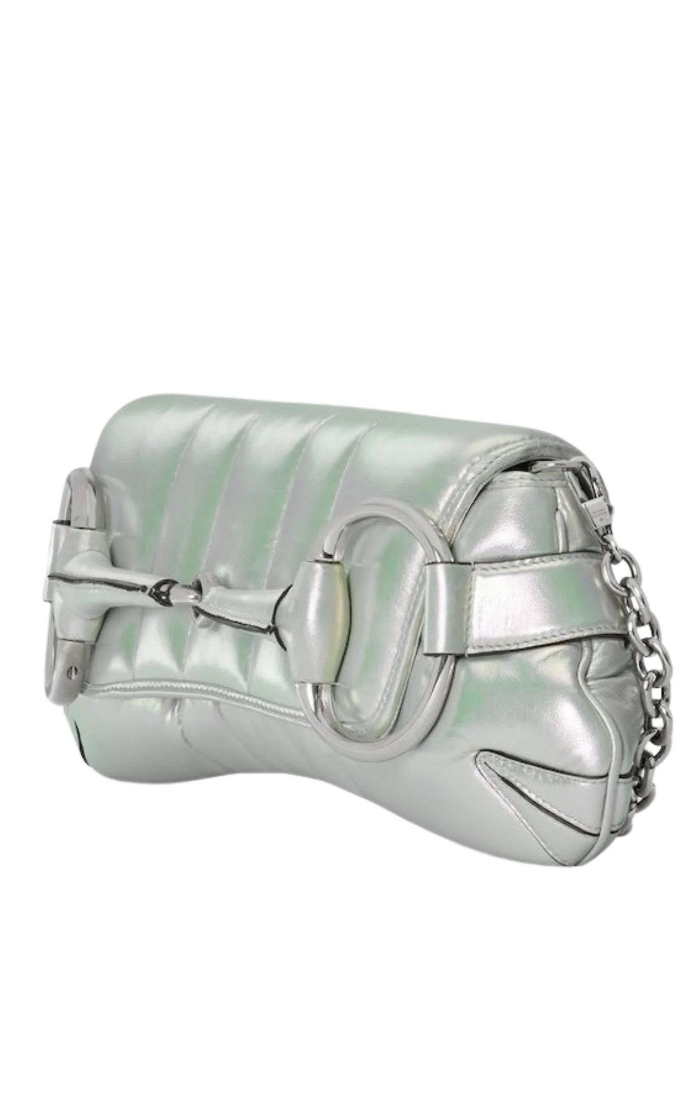 Gucci Gucci Horsebit Chain Shoulder Bag Vertical Quilted Leather Size ONE SIZE - 3 Thumbnail
