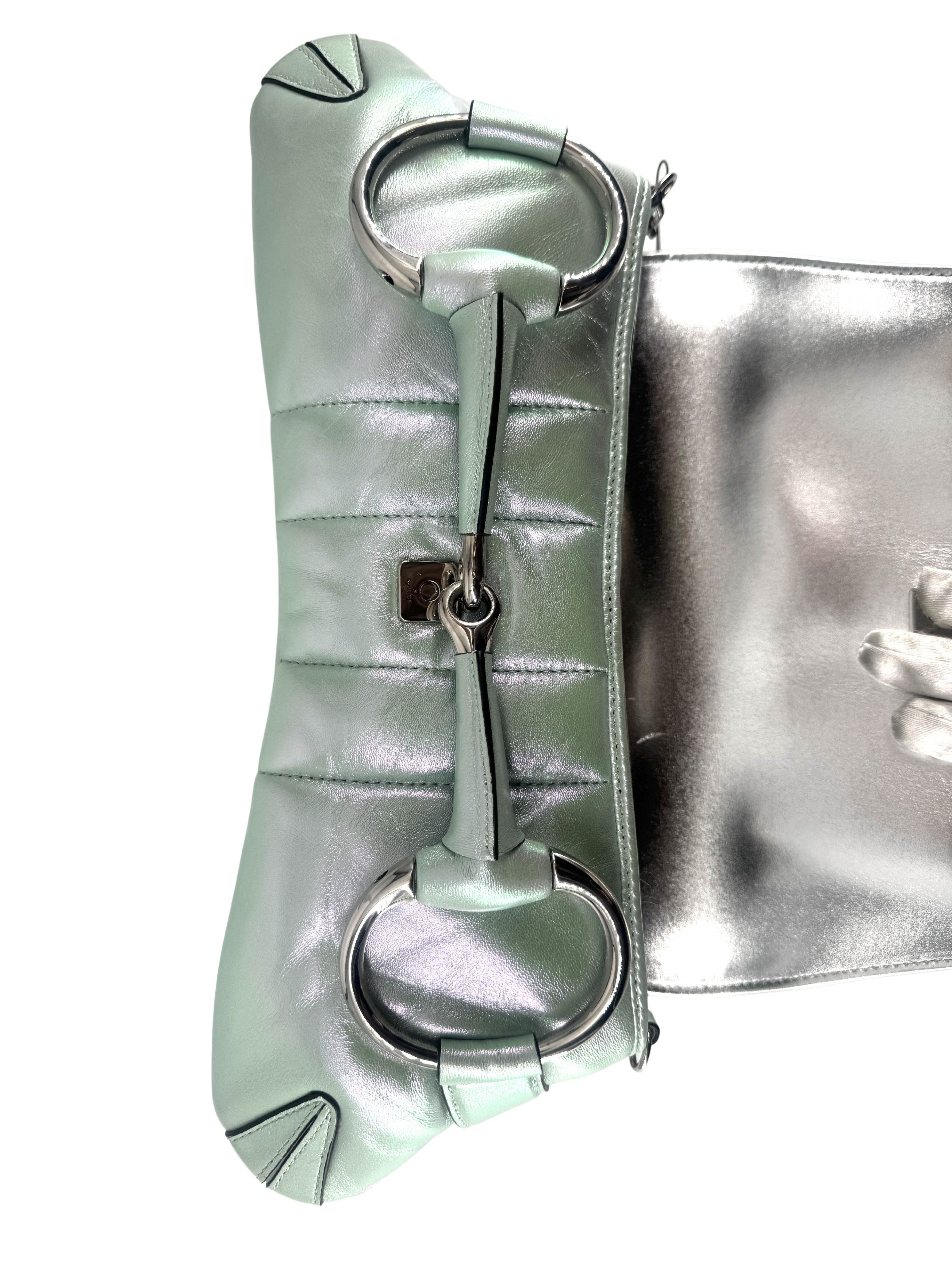 Gucci Gucci Horsebit Chain Shoulder Bag Vertical Quilted Leather Size ONE SIZE - 10 Thumbnail