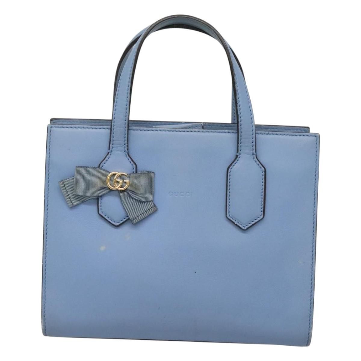 Gucci Gucci GG Ribbon Tote Leather Size ONE SIZE - 16 Thumbnail