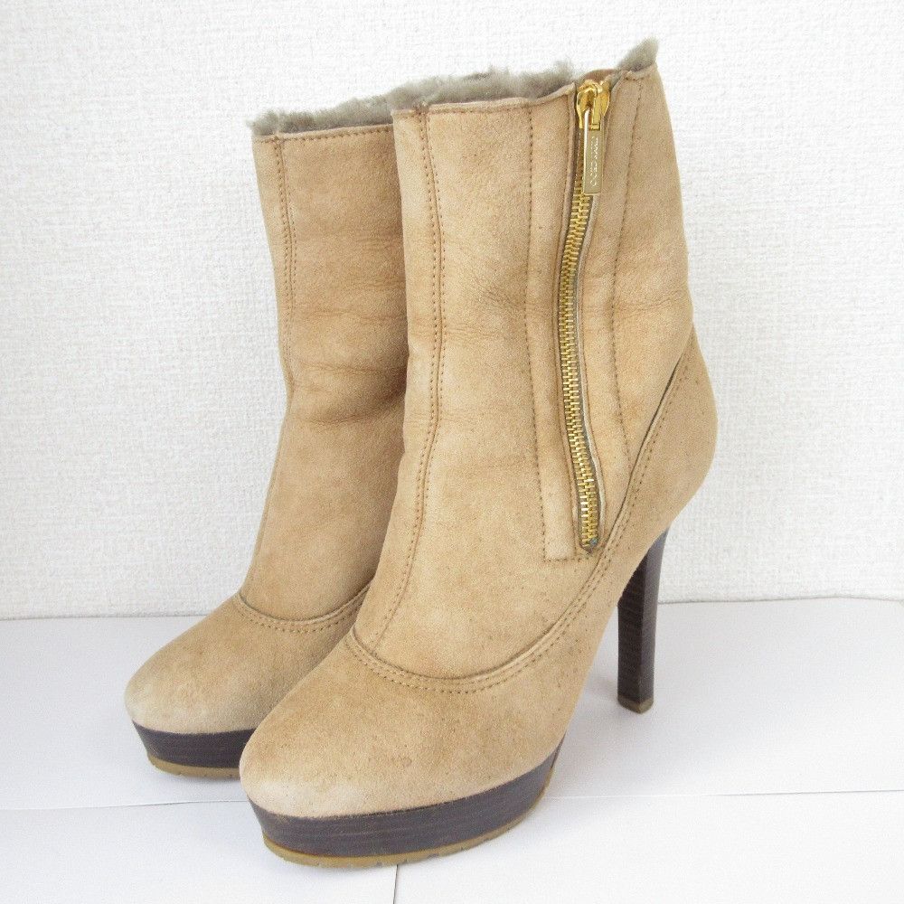 Jimmy Choo Jimmy Choo Jimmy Choo High Heel Shearling Boots Leather Shoes DUTY FREE for USA Size ONE SIZE - 2 Thumbnail