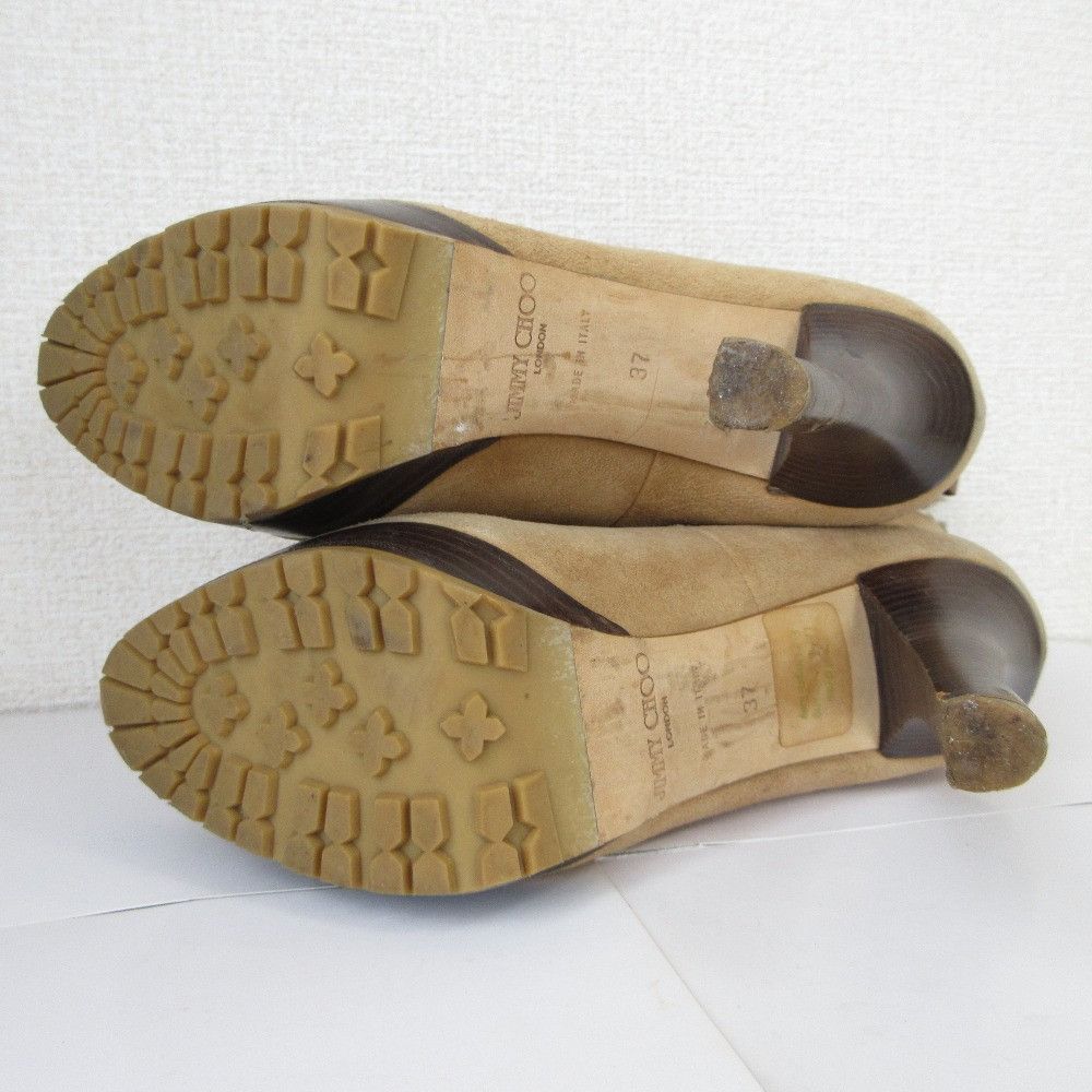 Jimmy Choo Jimmy Choo Jimmy Choo High Heel Shearling Boots Leather Shoes DUTY FREE for USA Size ONE SIZE - 8 Thumbnail