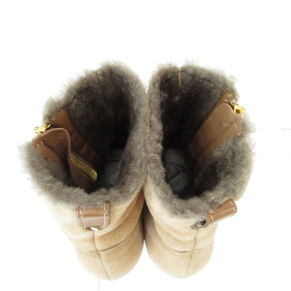 Jimmy Choo Jimmy Choo Jimmy Choo High Heel Shearling Boots Leather Shoes DUTY FREE for USA Size ONE SIZE - 7 Thumbnail