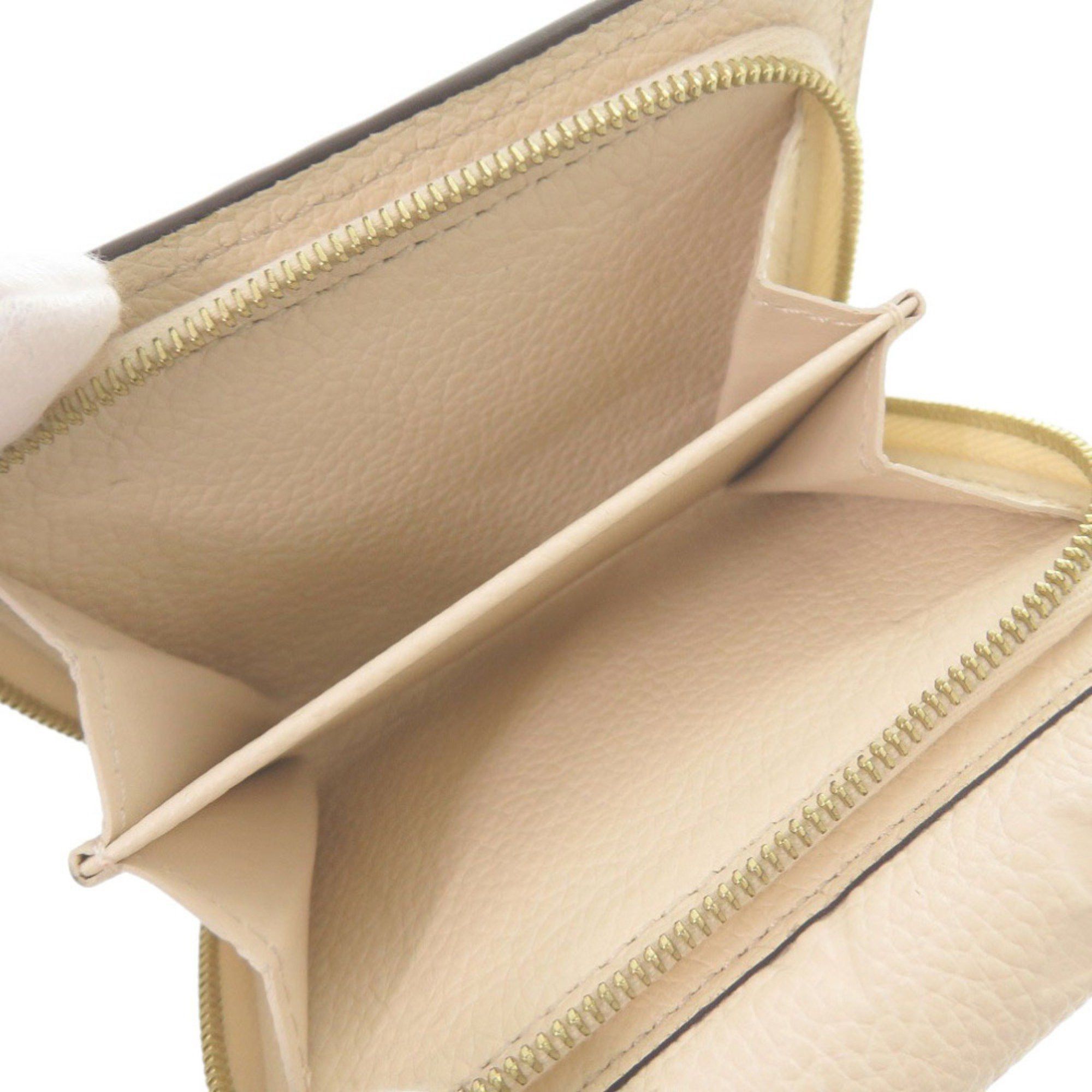 Louis Vuitton Louis Vuitton Compact Wallet Portefeuille Metis Monogram Empreinte M81071 IC Chip Creme Tri-fold 0318 LOUIS VUITTON Size ONE SIZE - 6 Thumbnail