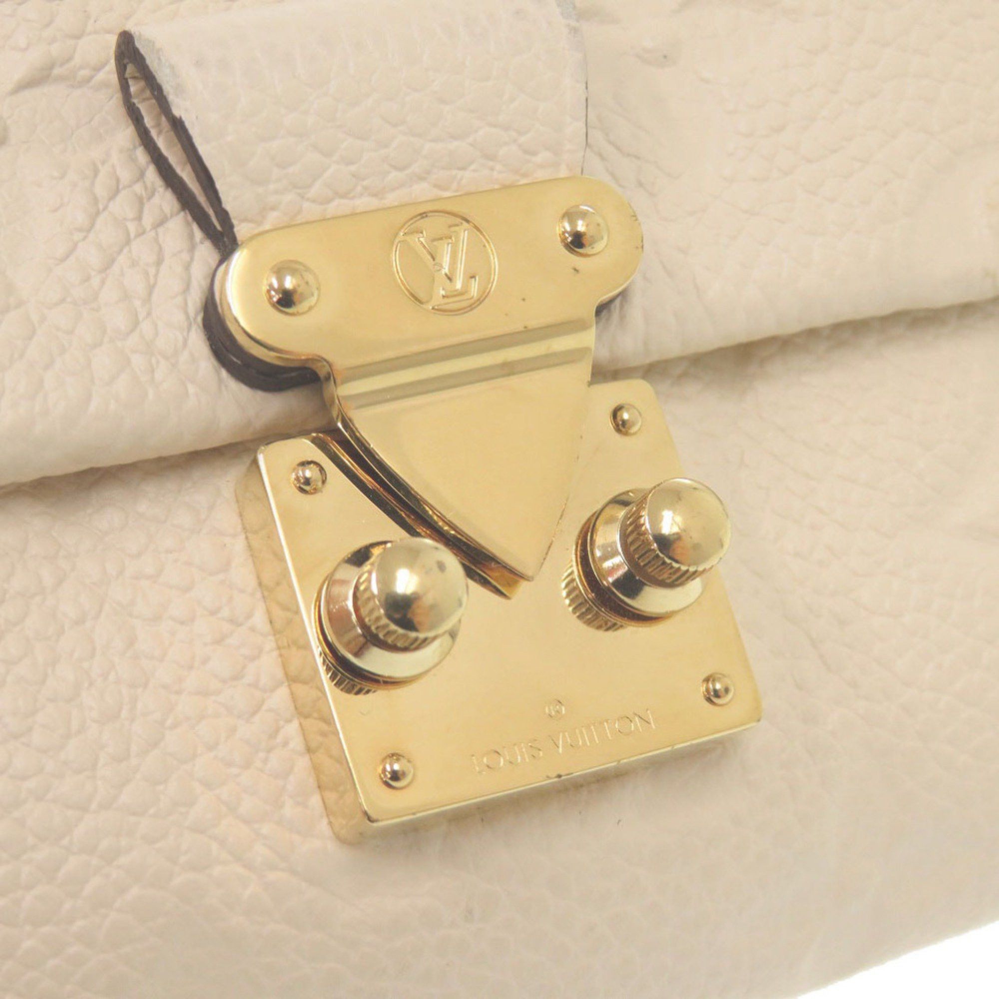 Louis Vuitton Louis Vuitton Compact Wallet Portefeuille Metis Monogram Empreinte M81071 IC Chip Creme Tri-fold 0318 LOUIS VUITTON Size ONE SIZE - 8 Thumbnail