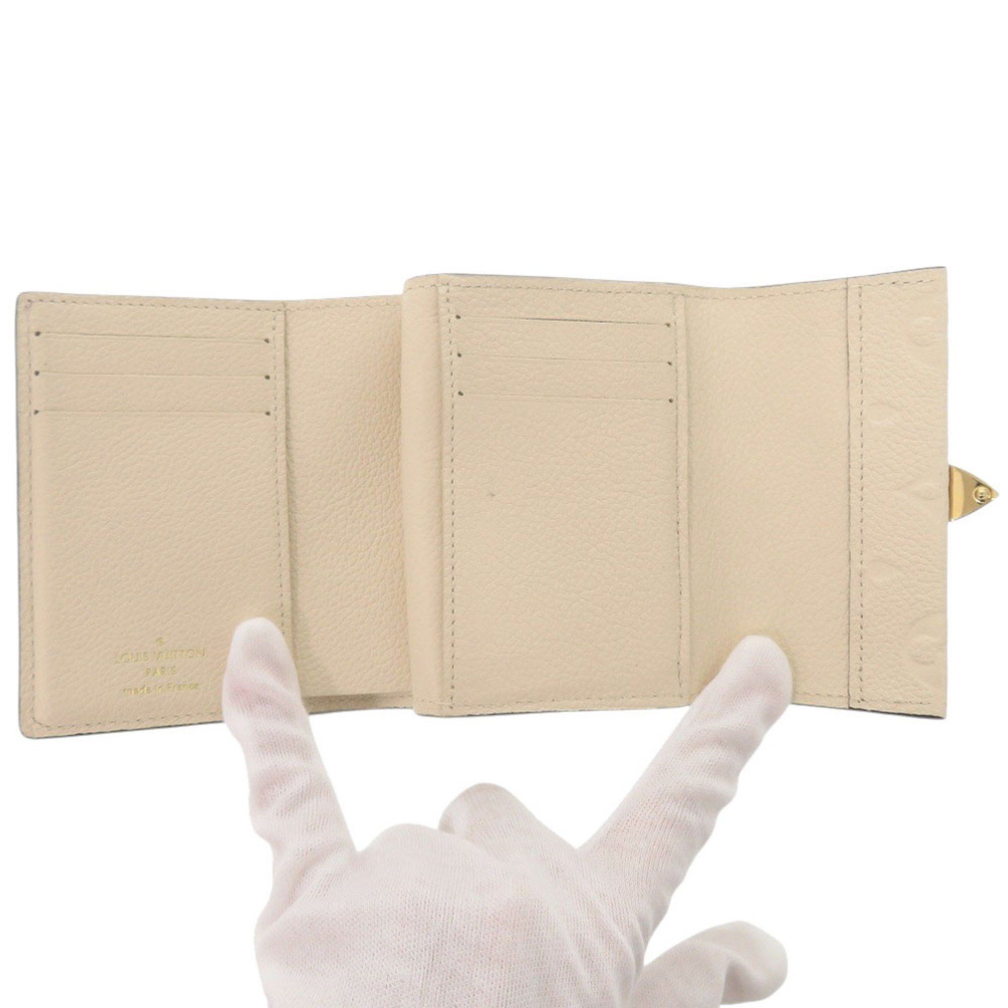 Louis Vuitton Louis Vuitton Compact Wallet Portefeuille Metis Monogram Empreinte M81071 IC Chip Creme Tri-fold 0318 LOUIS VUITTON Size ONE SIZE - 5 Thumbnail