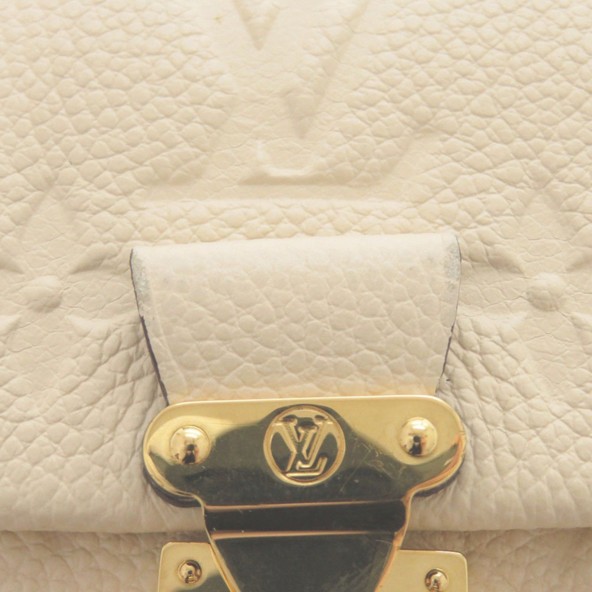 Louis Vuitton Louis Vuitton Compact Wallet Portefeuille Metis Monogram Empreinte M81071 IC Chip Creme Tri-fold 0318 LOUIS VUITTON Size ONE SIZE - 10 Thumbnail