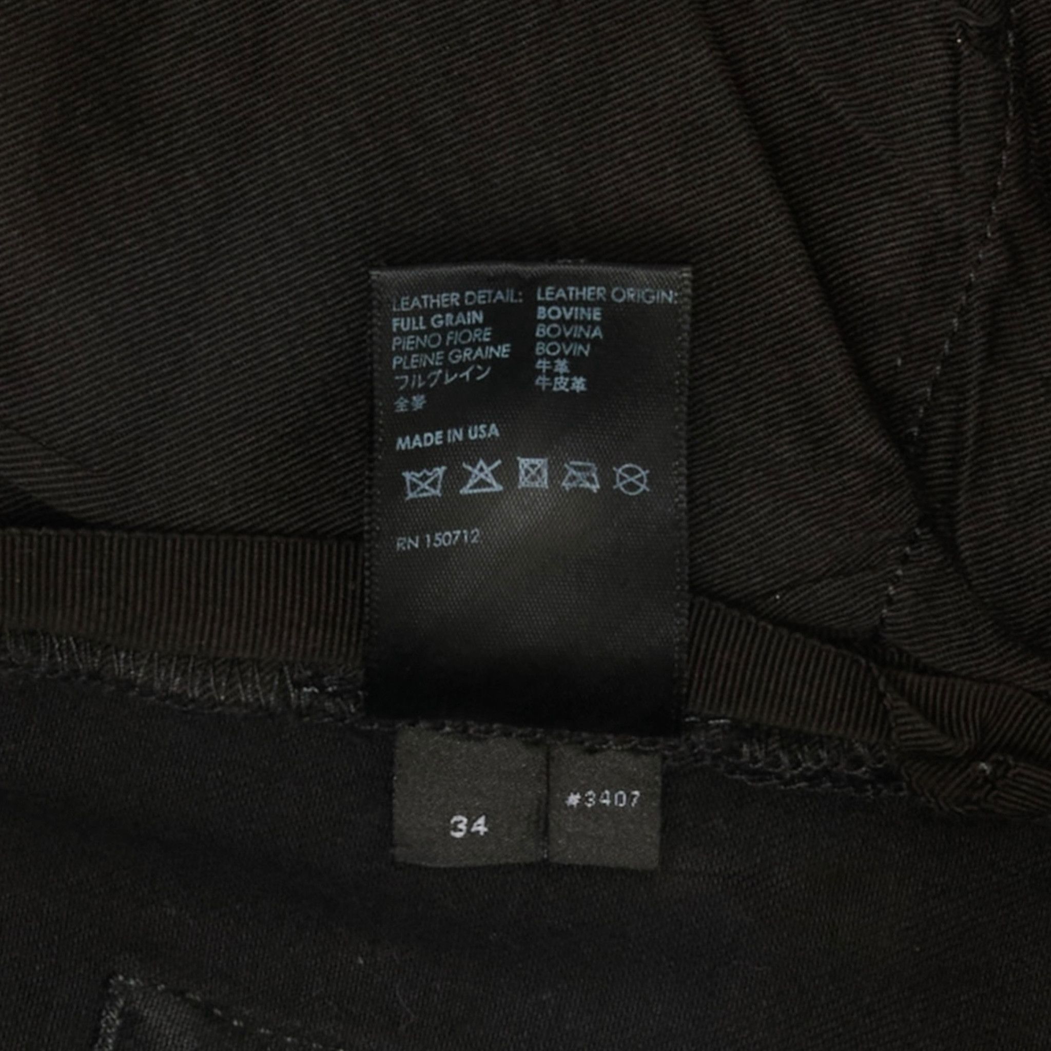 Amiri Amiri MX1 Leather Patch Jeans Waxed Black Size US 34 / EU 50 - 7 Thumbnail
