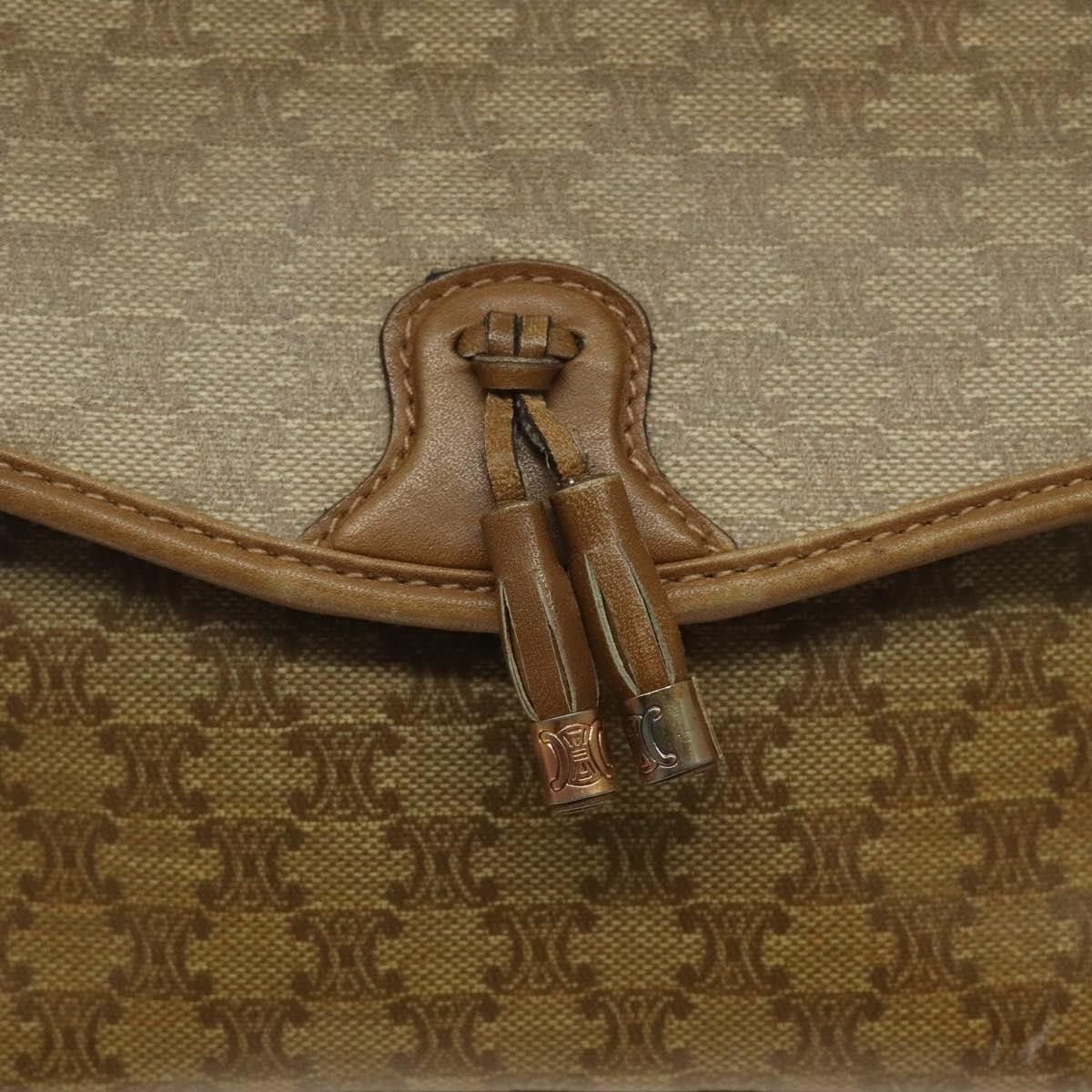 Celine Celine Vintage Macadam Shoulder Bag Canvas Size ONE SIZE - 16 Thumbnail