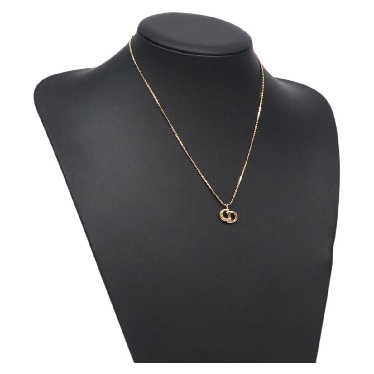 Dior Christian Dior CD Pendant Necklace Gold-plated Size ONE SIZE - 8 Thumbnail