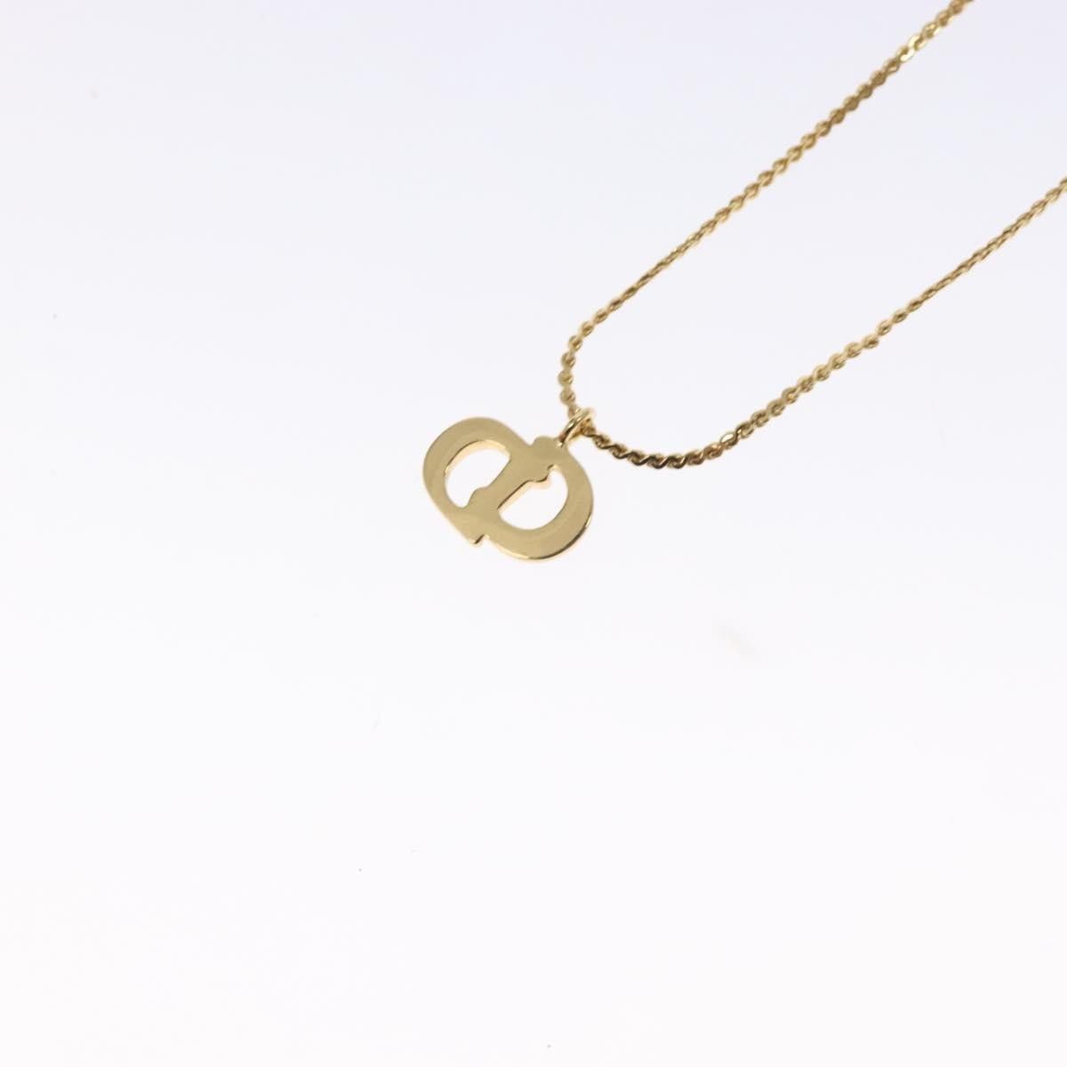 Dior Christian Dior CD Pendant Necklace Gold-plated Size ONE SIZE - 4 Thumbnail