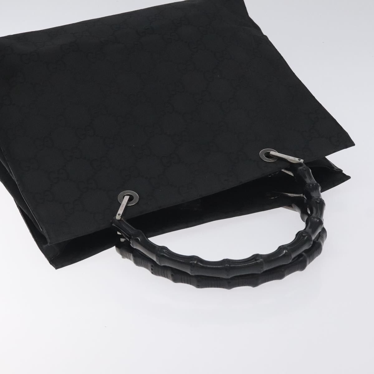 Gucci Gucci Vintage Bamboo Handle Tote GG Nylon Size ONE SIZE - 15 Thumbnail