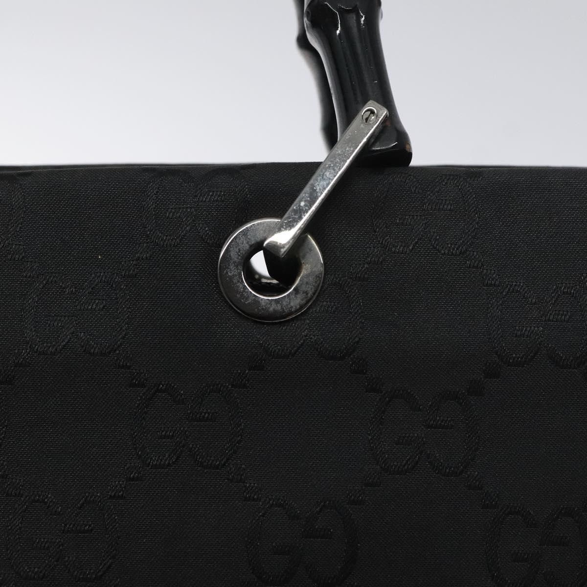 Gucci Gucci Vintage Bamboo Handle Tote GG Nylon Size ONE SIZE - 16 Thumbnail
