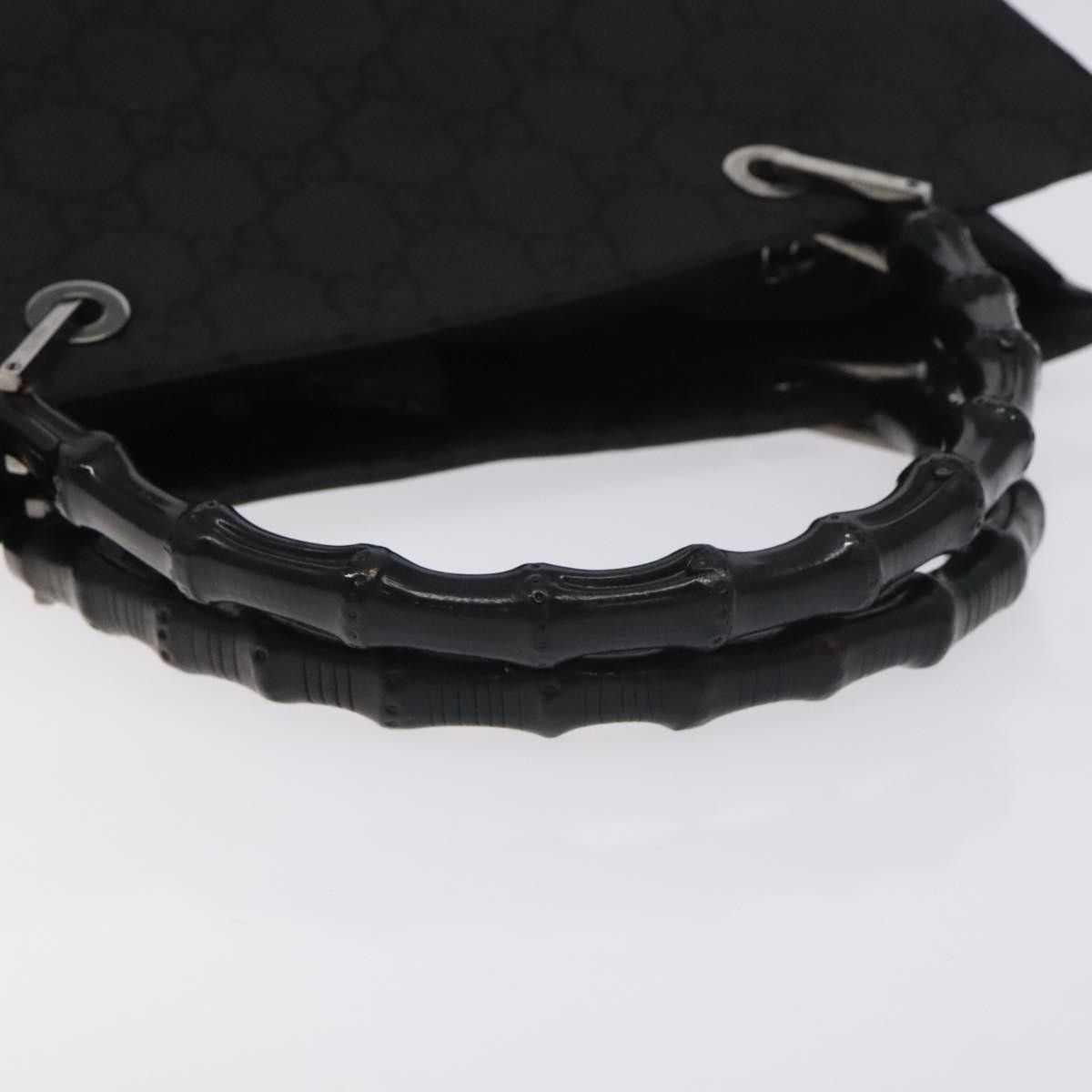Gucci Gucci Vintage Bamboo Handle Tote GG Nylon Size ONE SIZE - 8 Thumbnail