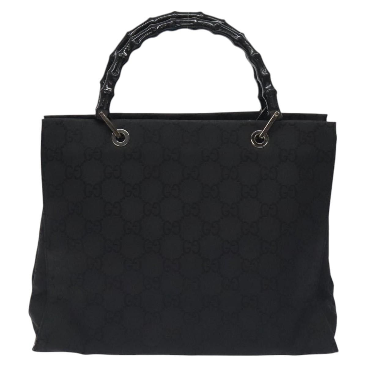 Gucci Gucci Vintage Bamboo Handle Tote GG Nylon Size ONE SIZE - 2 Thumbnail