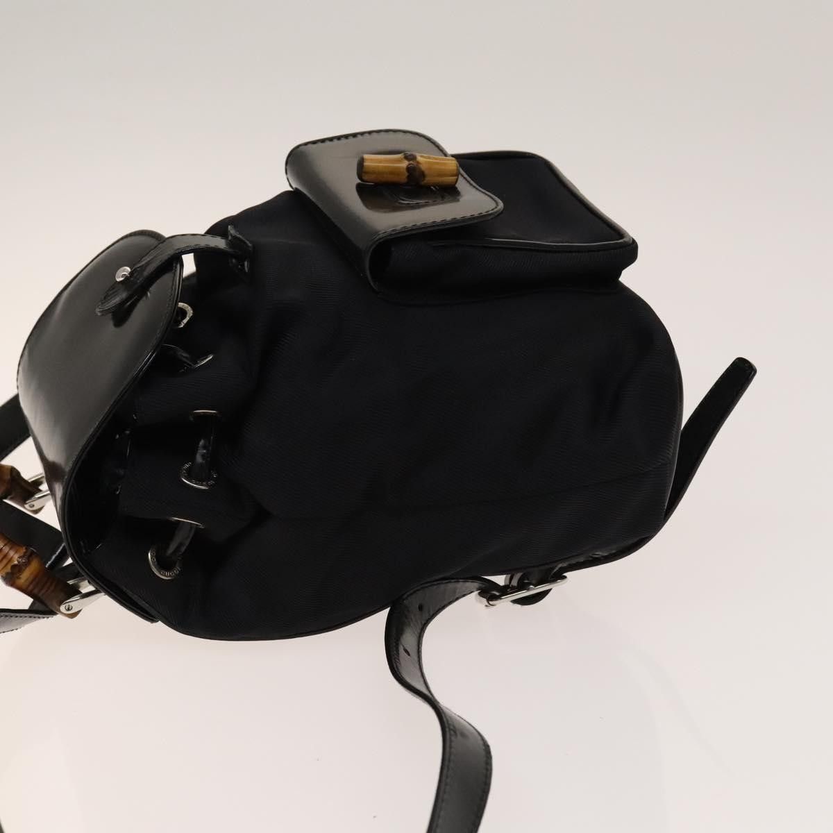 Gucci Gucci Vintage Bamboo Backpack Canvas and Leather Size ONE SIZE - 4 Thumbnail