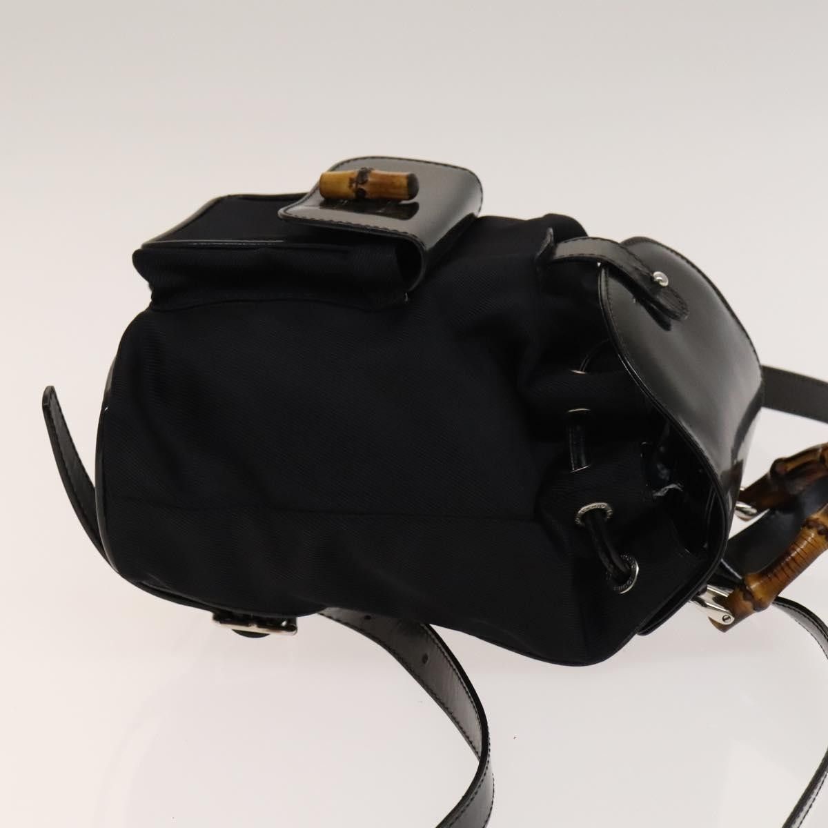 Gucci Gucci Vintage Bamboo Backpack Canvas and Leather Size ONE SIZE - 3 Thumbnail