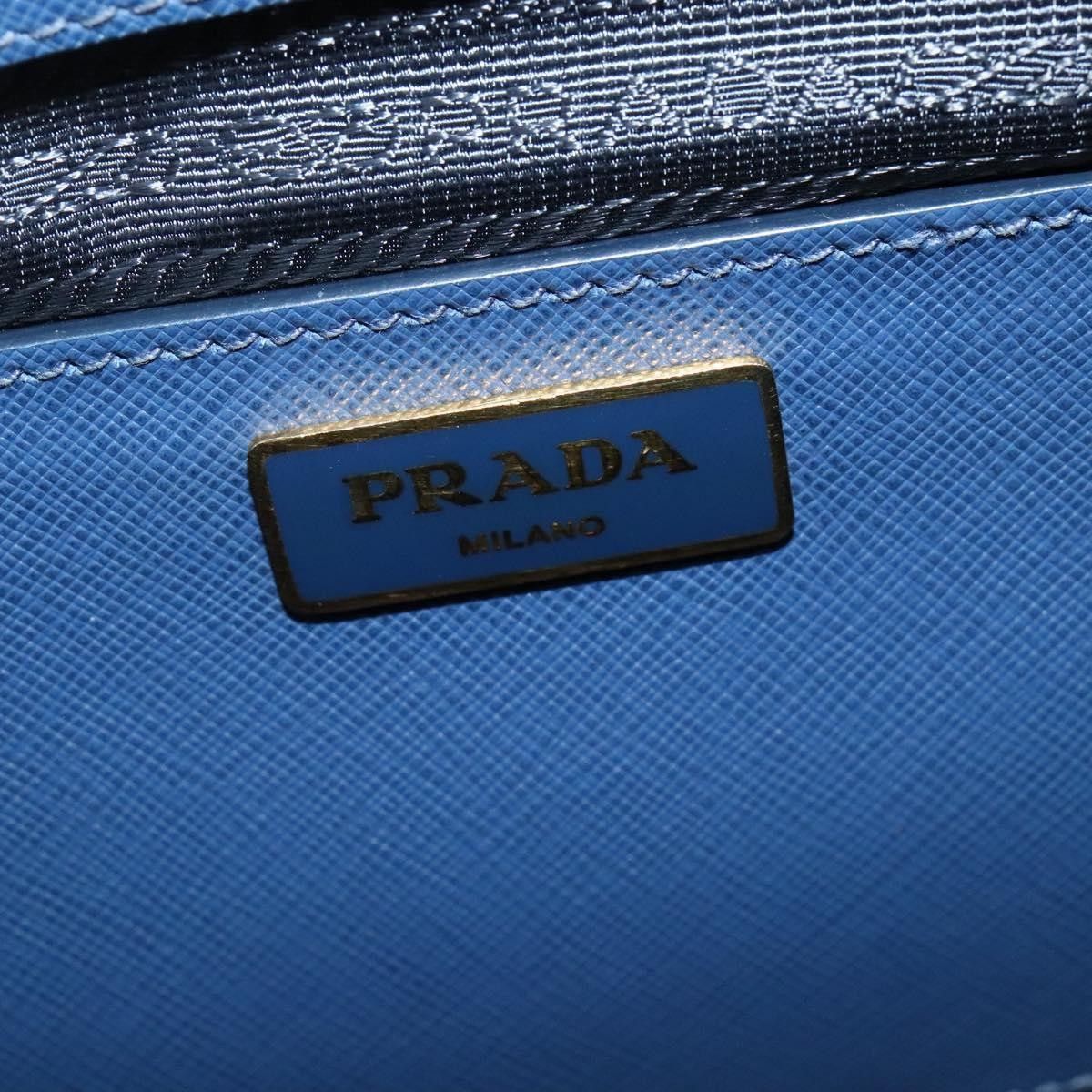 Prada Prada Front Pocket Double Zip Lux Tote Saffiano Leather Size ONE SIZE - 6 Thumbnail