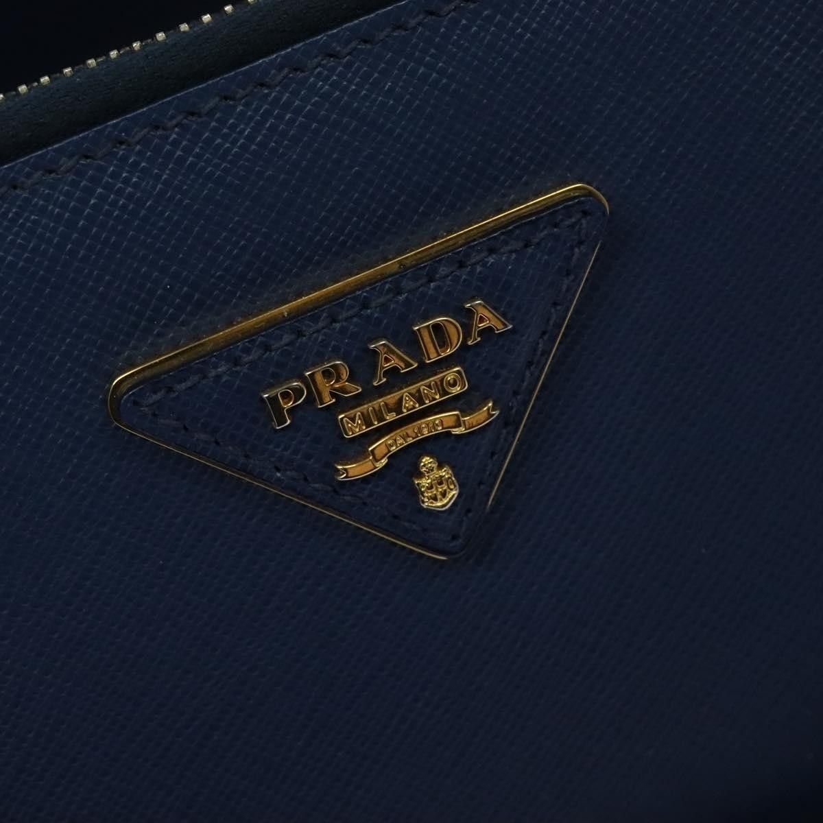 Prada Prada Front Pocket Double Zip Lux Tote Saffiano Leather Size ONE SIZE - 19 Thumbnail