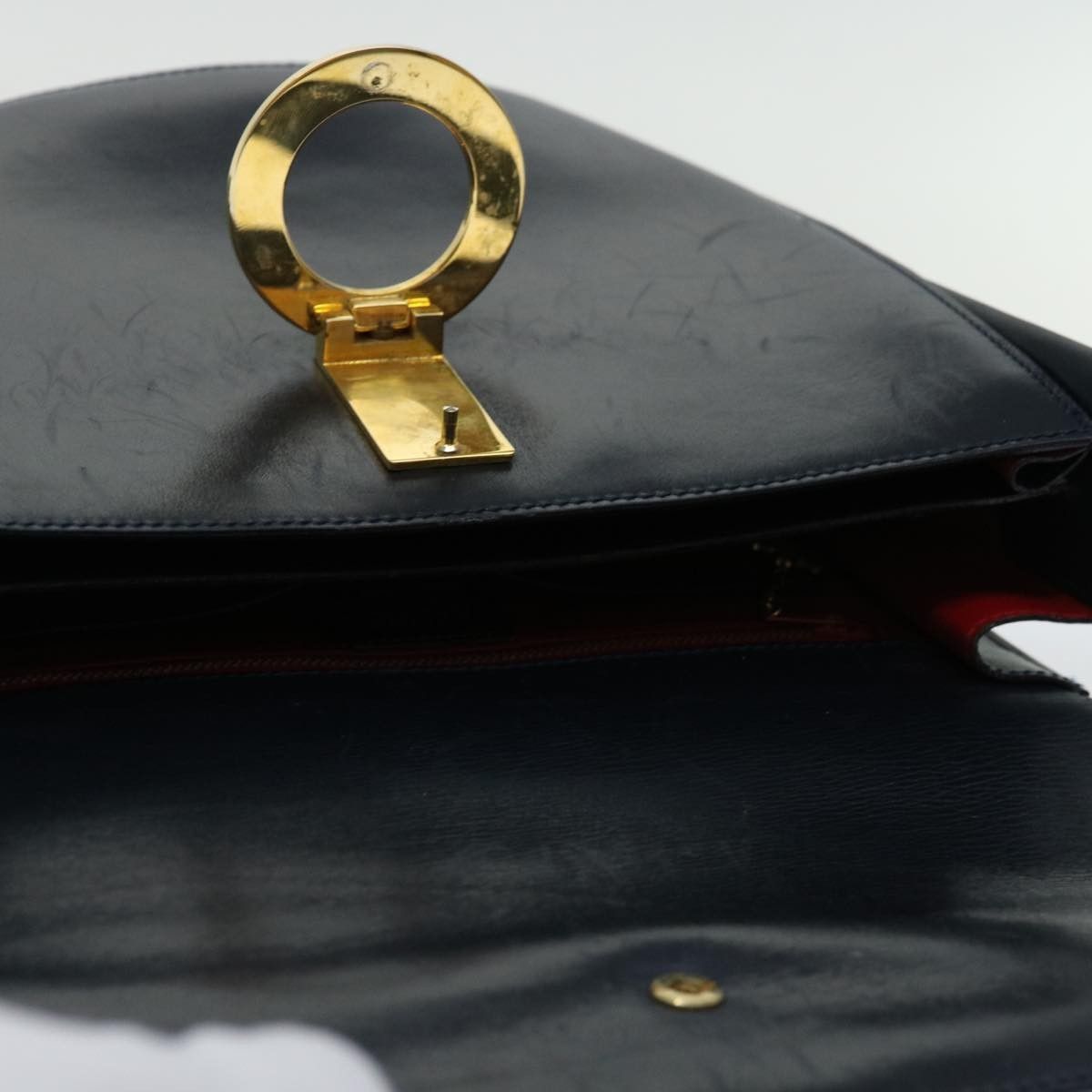 Celine Celine Vintage Circle Logo Crossbody Bag Leather Size ONE SIZE - 18 Thumbnail