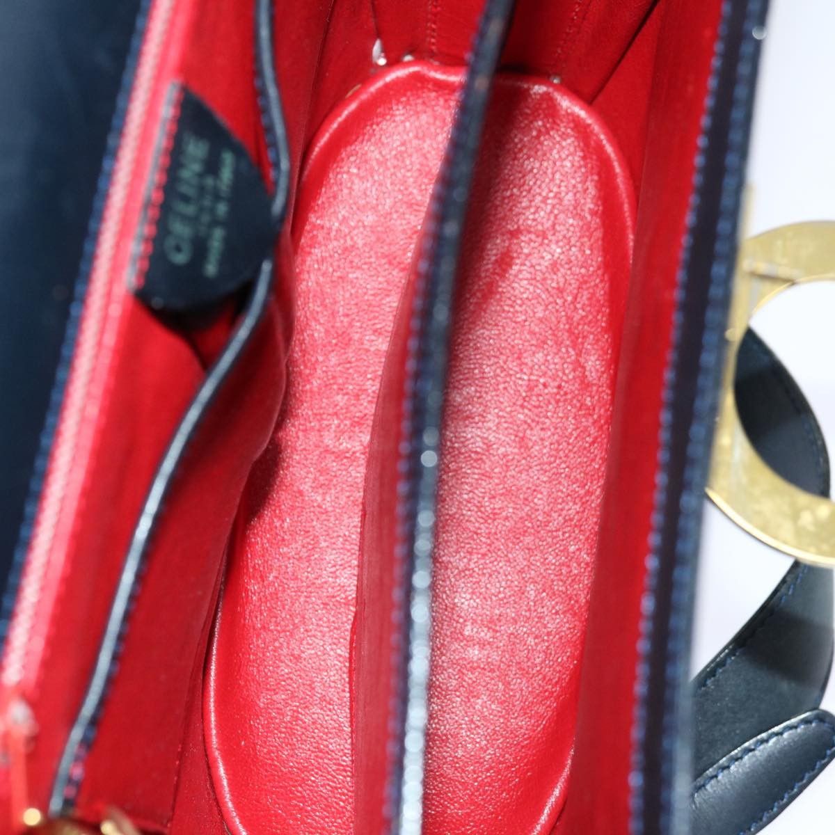 Celine Celine Vintage Circle Logo Crossbody Bag Leather Size ONE SIZE - 5 Thumbnail