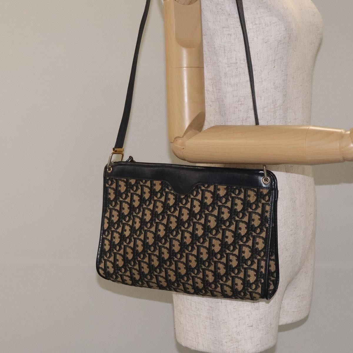 Dior Christian Dior Vintage Trotter Shoulder Bag Canvas Size ONE SIZE - 13 Thumbnail