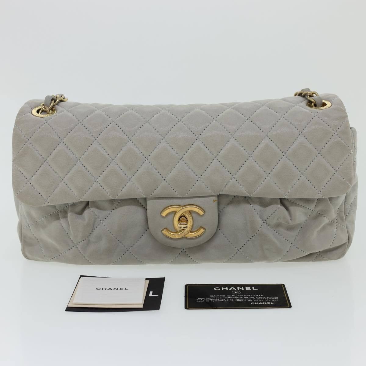 Chanel Chanel Coco Pleats Flap Bag Quilted Calfskin Size ONE SIZE - 14 Thumbnail
