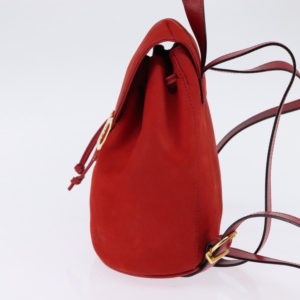 Salvatore Ferragamo Salvatore Ferragamo Gancini Flap Drawstring Backpack Leather Size ONE SIZE - 3 Thumbnail