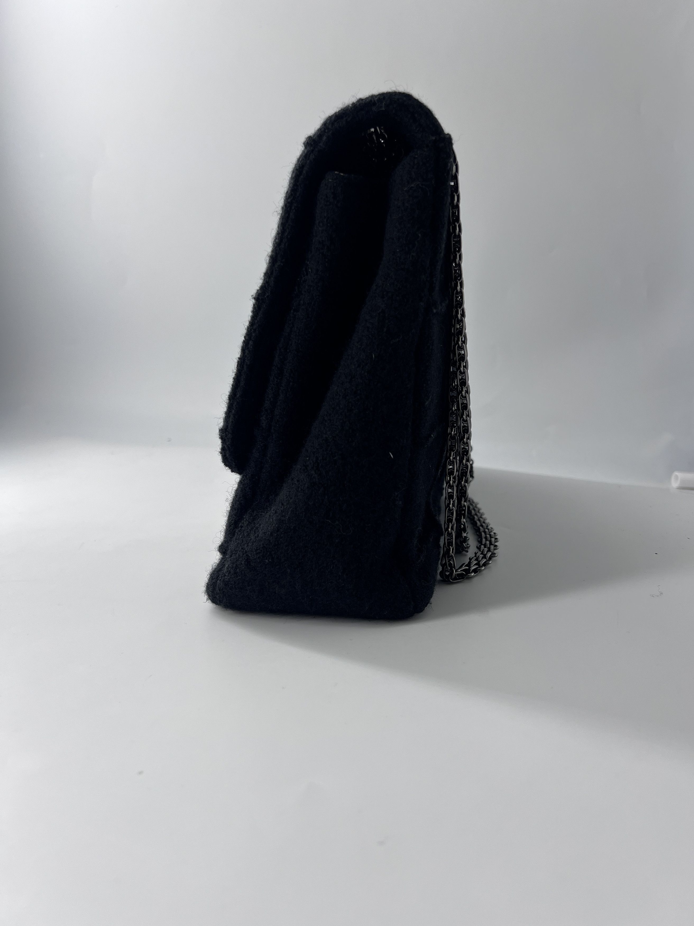 Chanel Chanel Timeless - Classic Double Flap Bag Quilted Tweed Size ONE SIZE - 11 Thumbnail