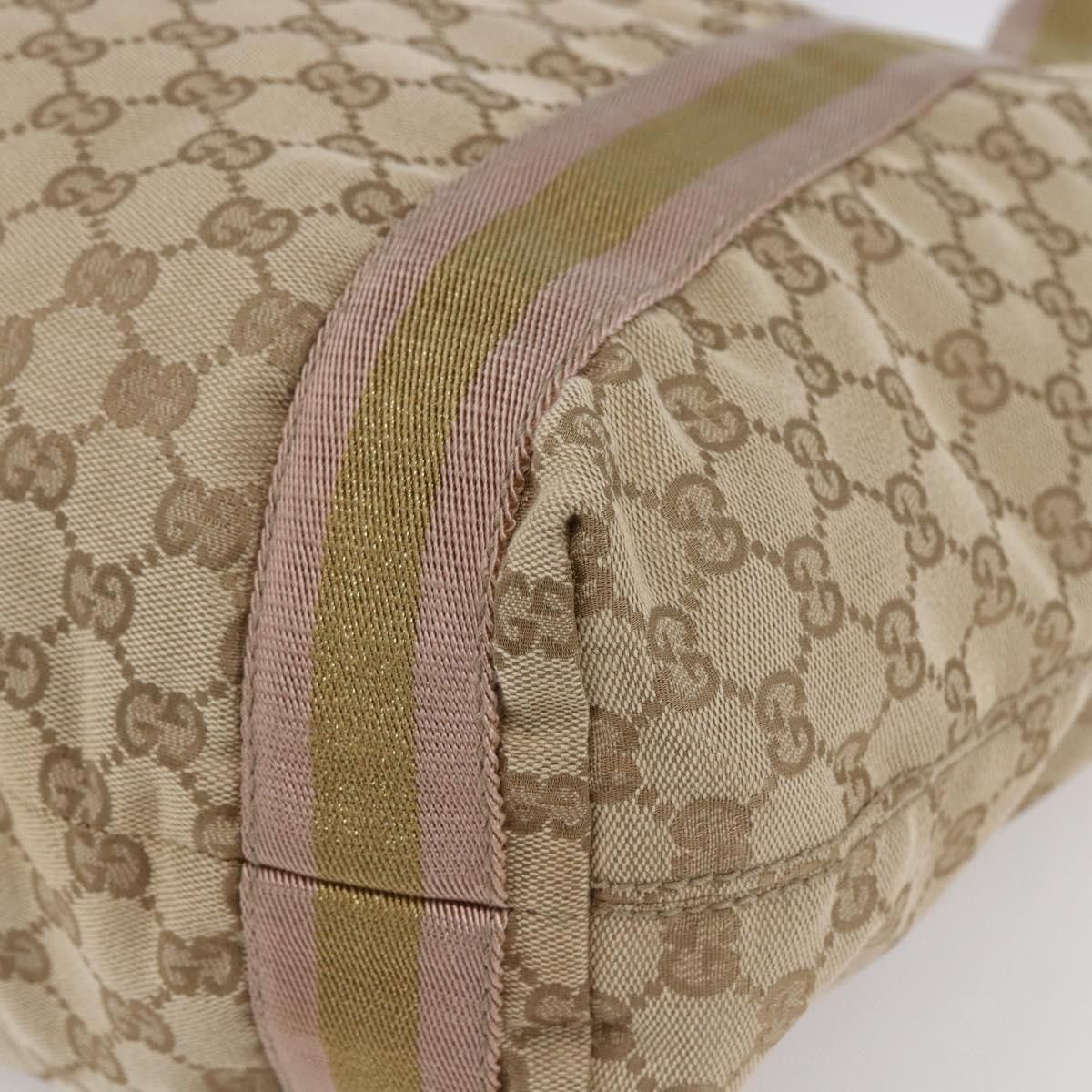 Gucci Gucci Original Web Tote GG Canvas Size ONE SIZE - 9 Thumbnail