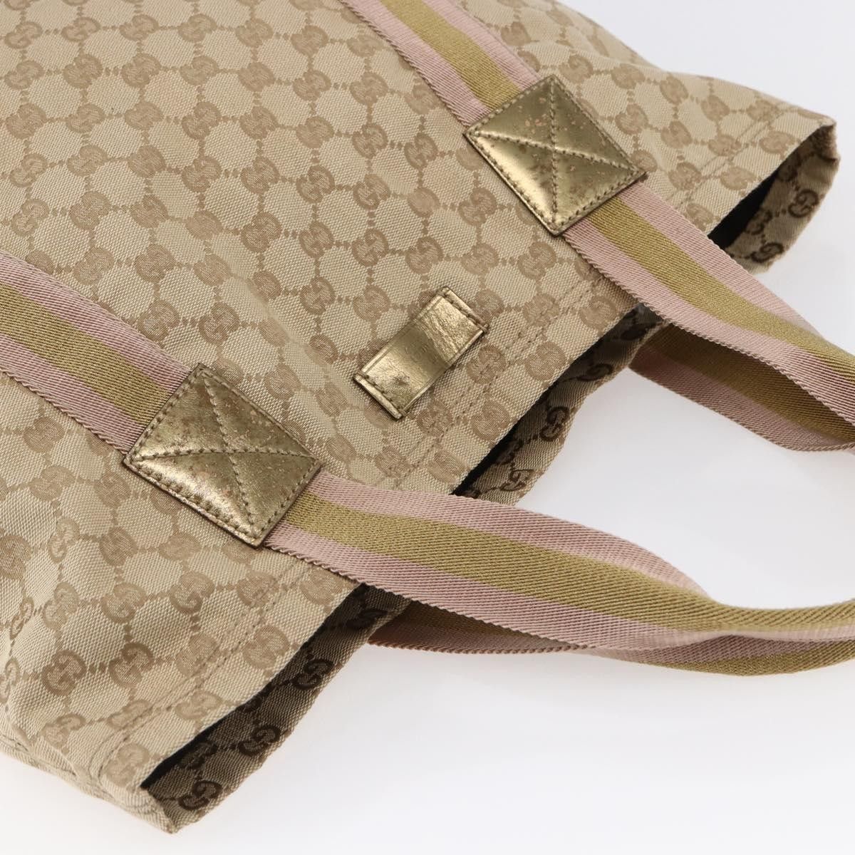 Gucci Gucci Original Web Tote GG Canvas Size ONE SIZE - 16 Thumbnail