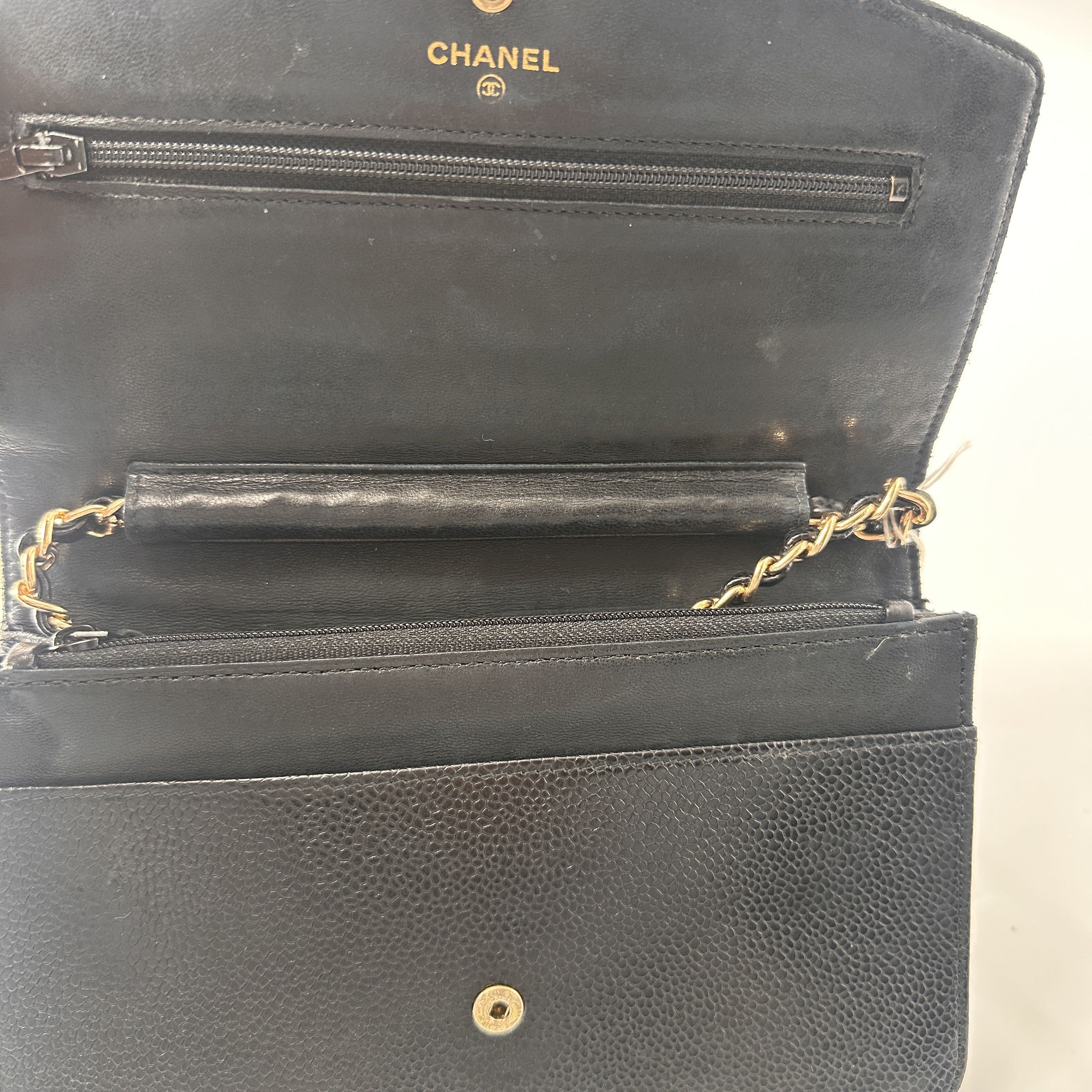 Chanel Chanel Logo Wallet on Chain Leather Size ONE SIZE - 10 Thumbnail