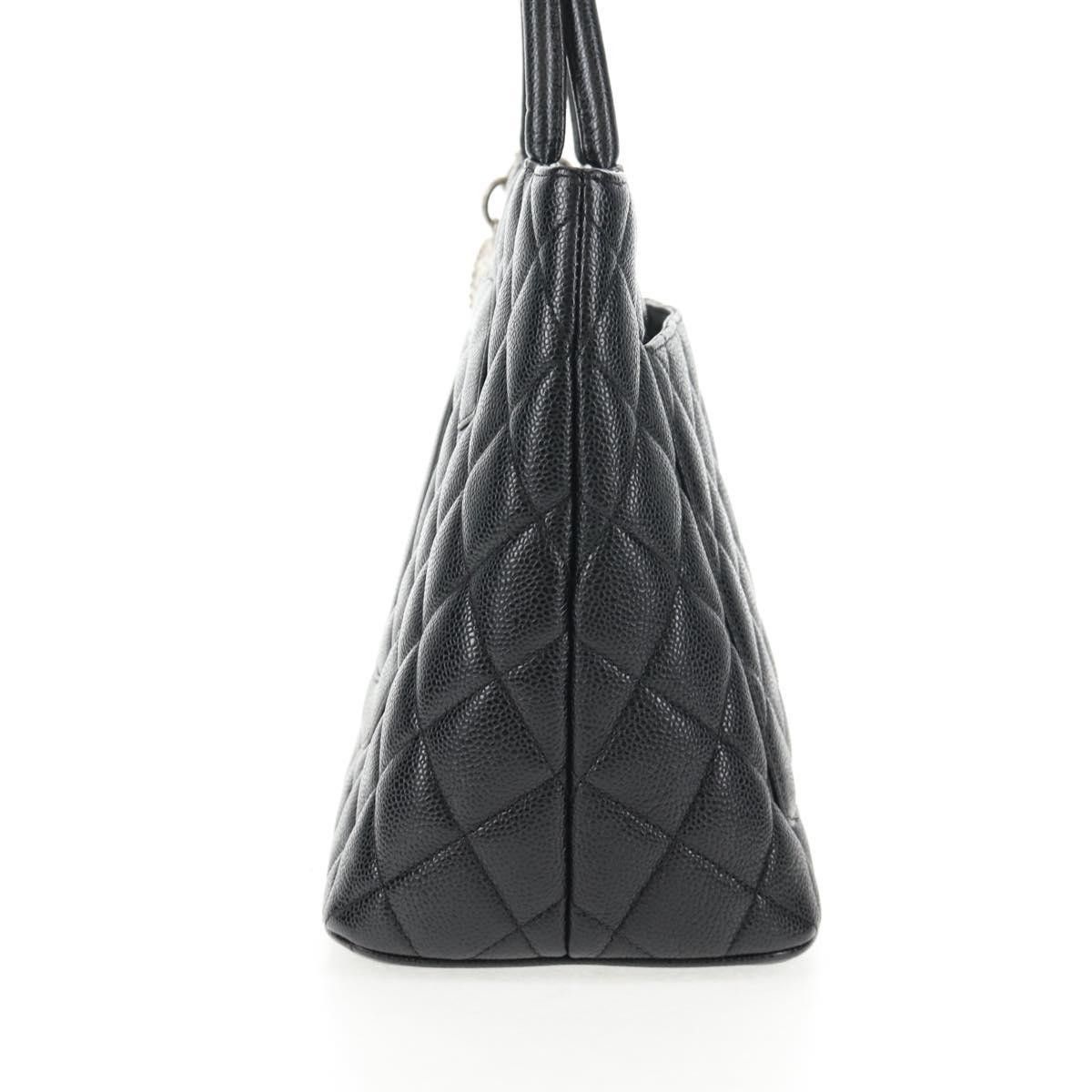 Chanel Medallion Tote Quilted Caviar