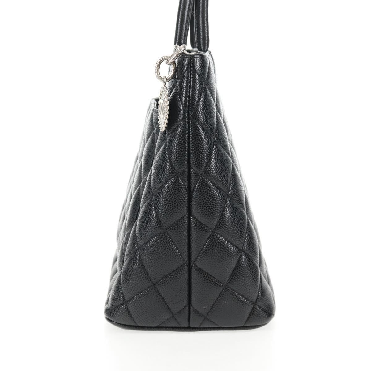 Chanel Medallion Tote Quilted Caviar