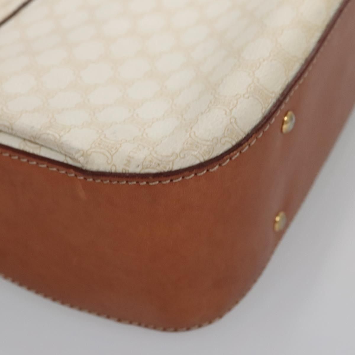 Celine Celine Vintage Convertible Top Handle Bag Macadam Coated Canvas Size ONE SIZE - 11 Thumbnail