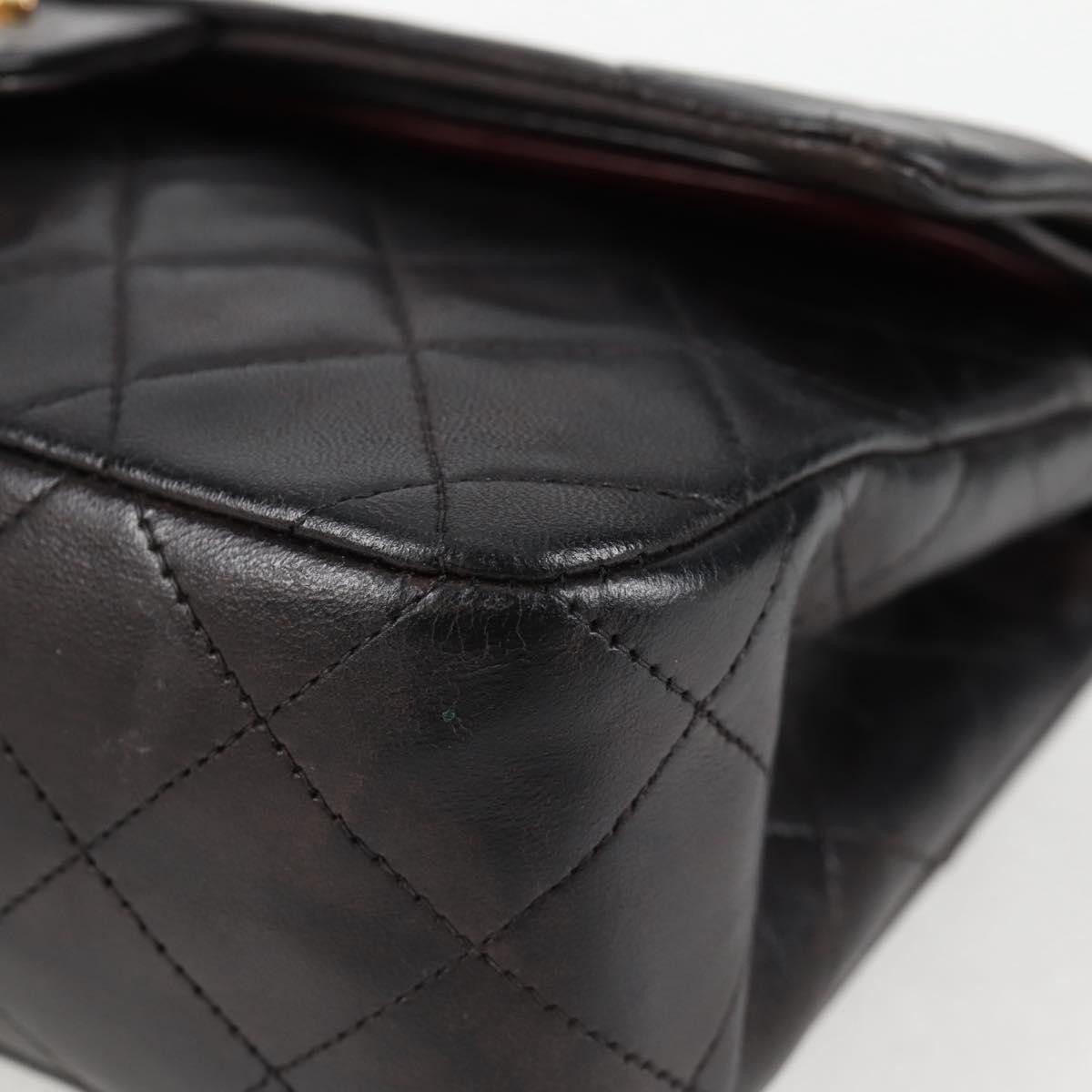 Chanel Chanel Vintage Classic Double Flap Bag Quilted Lambskin Size ONE SIZE - 13 Thumbnail