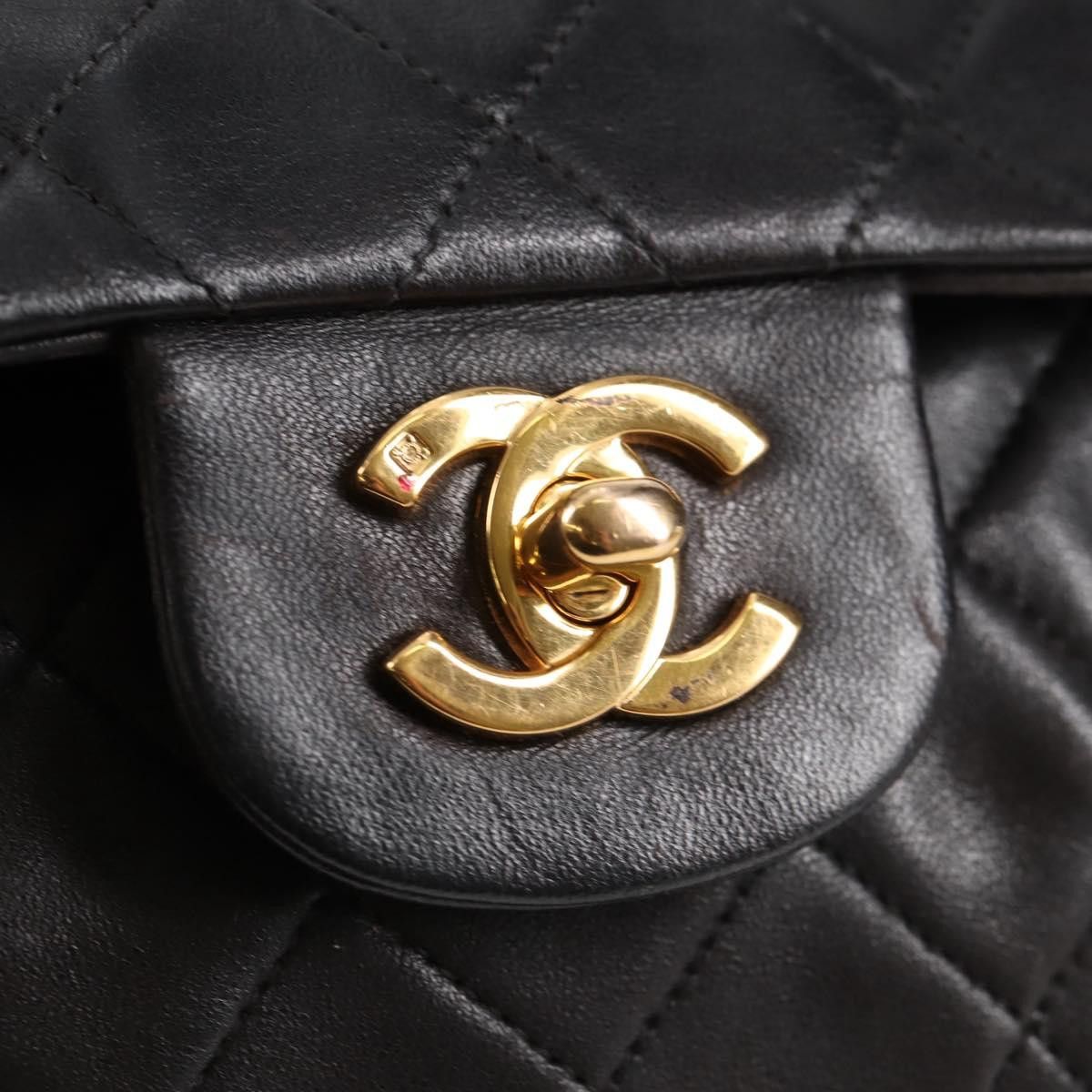 Chanel Chanel Vintage Classic Double Flap Bag Quilted Lambskin Size ONE SIZE - 16 Thumbnail